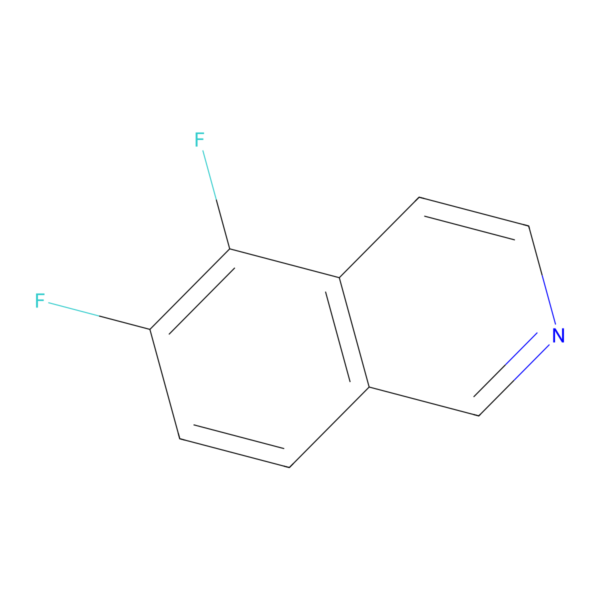 5,6-Difluoroisoquinoline molecular structure, CAS 2060024-29-3