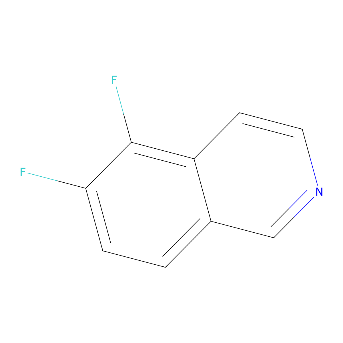 5,6-Difluoroisoquinoline molecular structure, CAS 2060024-29-3