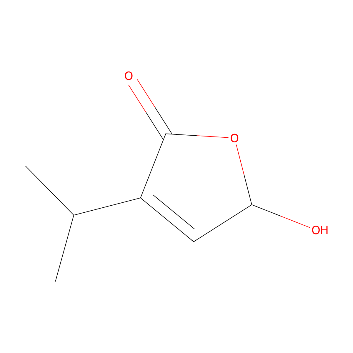 5-Hydroxy-3-(propan-2-yl)-2,5-dihydrofuran-2-one molecular structure, CAS 2060024-42-0