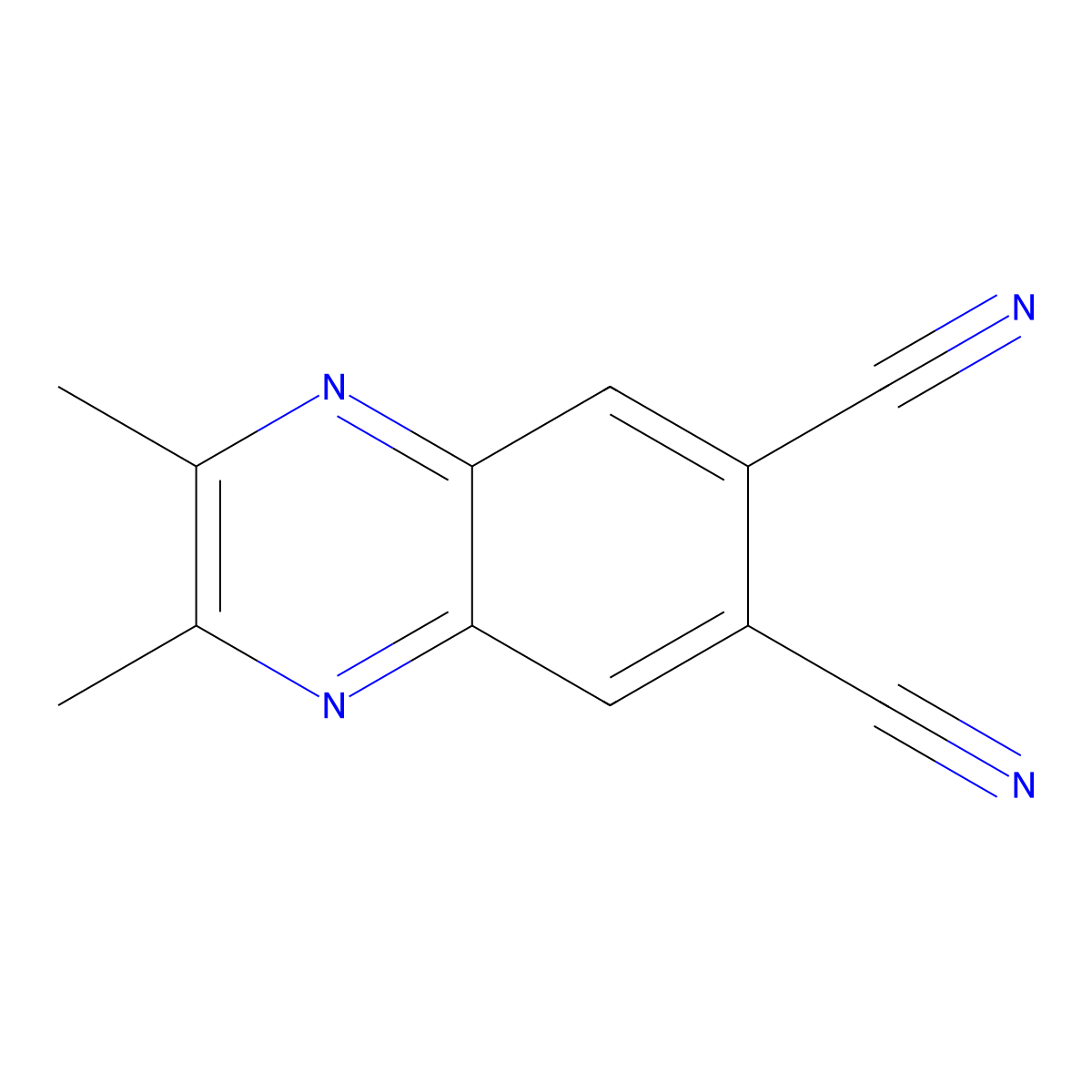 2,3-Dimethylquinoxaline-6,7-dicarbonitrile molecular structure, CAS 2060024-47-5