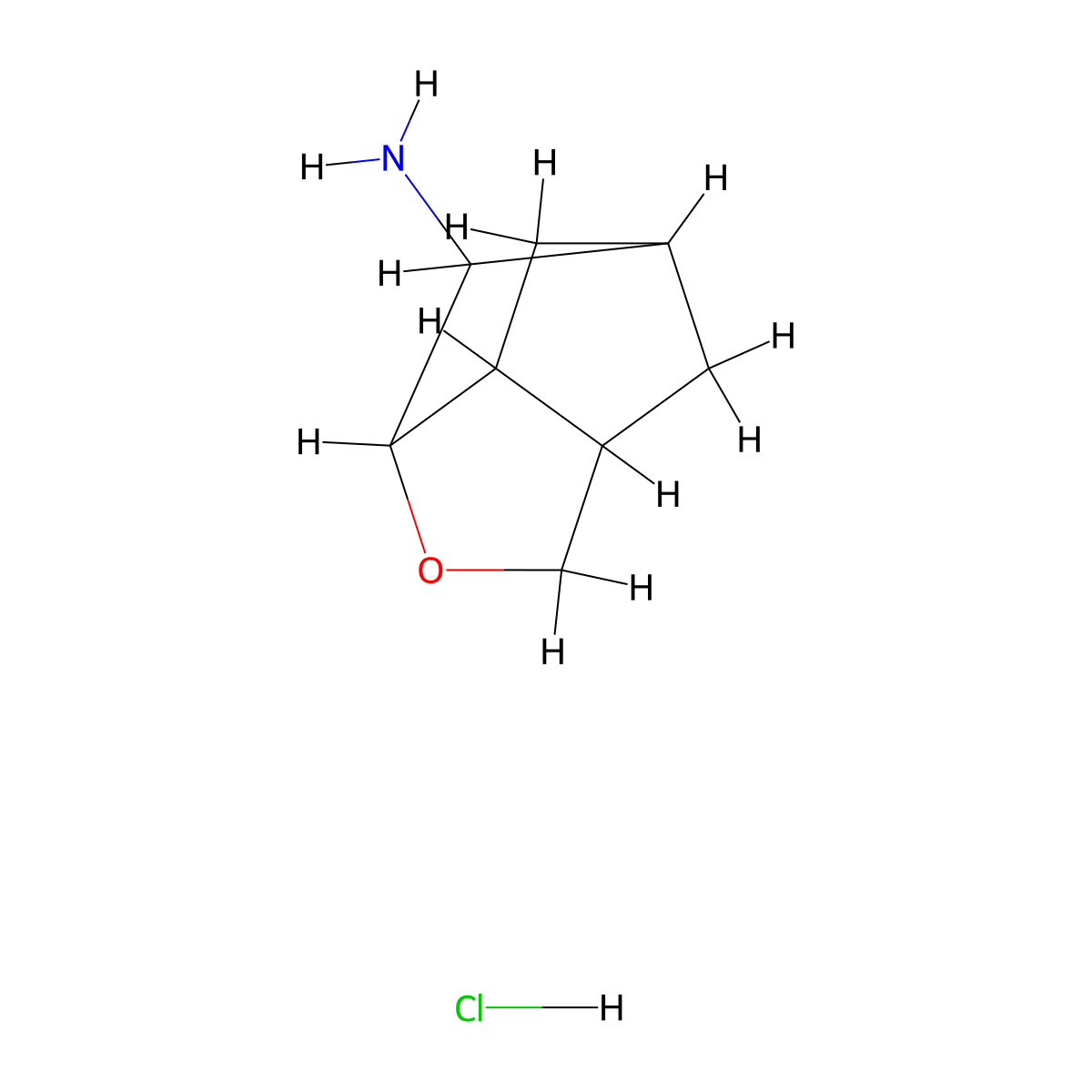 4-Oxatricyclo[4.2.1.0,3,7]nonan-2-amine hydrochloride molecular structure, CAS 2060024-80-6