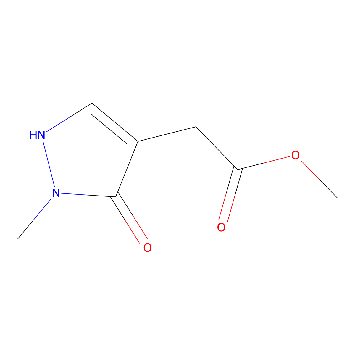 Methyl 2-(2-methyl-3-oxo-2,3-dihydro-1H-pyrazol-4-yl)acetate molecular structure, CAS 2060024-83-9