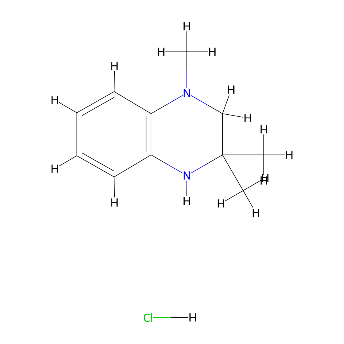 1,3,3-Trimethyl-1,2,3,4-tetrahydroquinoxaline hydrochloride molecular structure, CAS 2060024-97-5