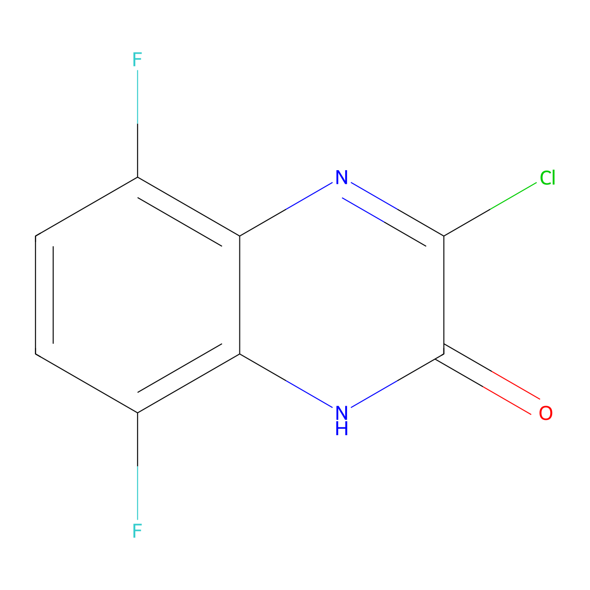 3-Chloro-5,8-difluoro-1,2-dihydroquinoxalin-2-one molecular structure, CAS 2060025-04-7