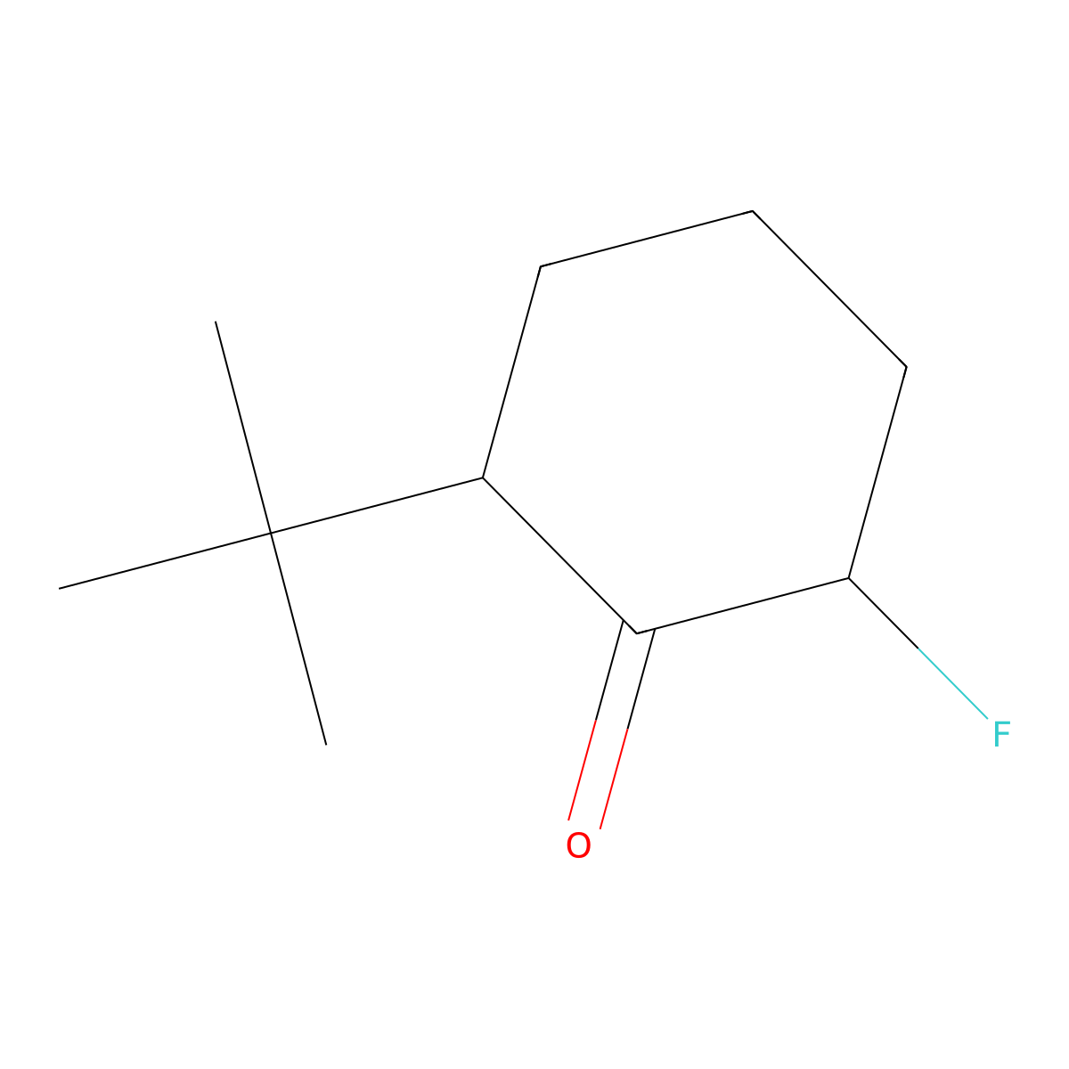 2-tert-Butyl-6-fluorocyclohexan-1-one molecular structure, CAS 2060025-14-9
