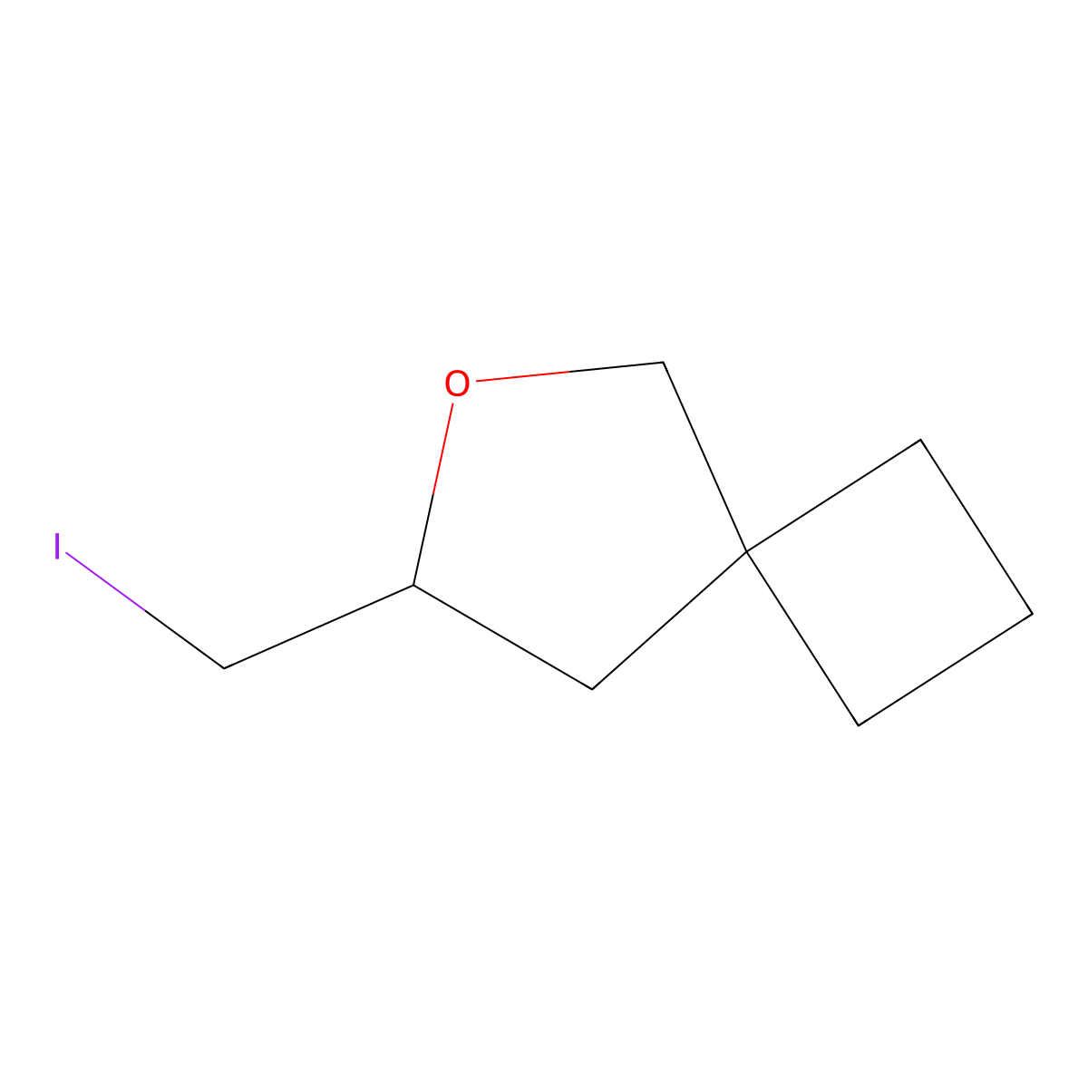 7-(Iodomethyl)-6-oxaspiro[3.4]octane molecular structure, CAS 2060025-40-1
