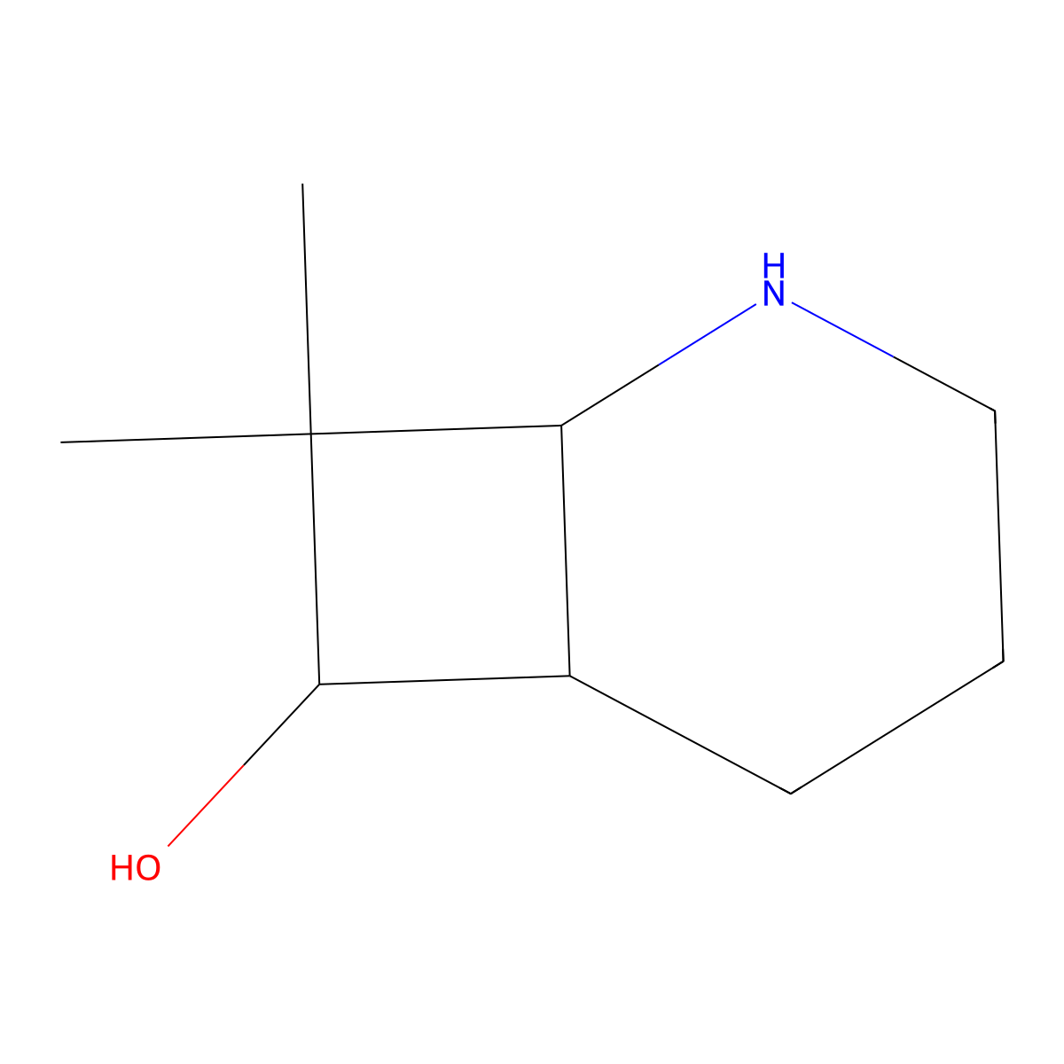 8,8-Dimethyl-2-azabicyclo[4.2.0]octan-7-ol molecular structure, CAS 2060026-21-1