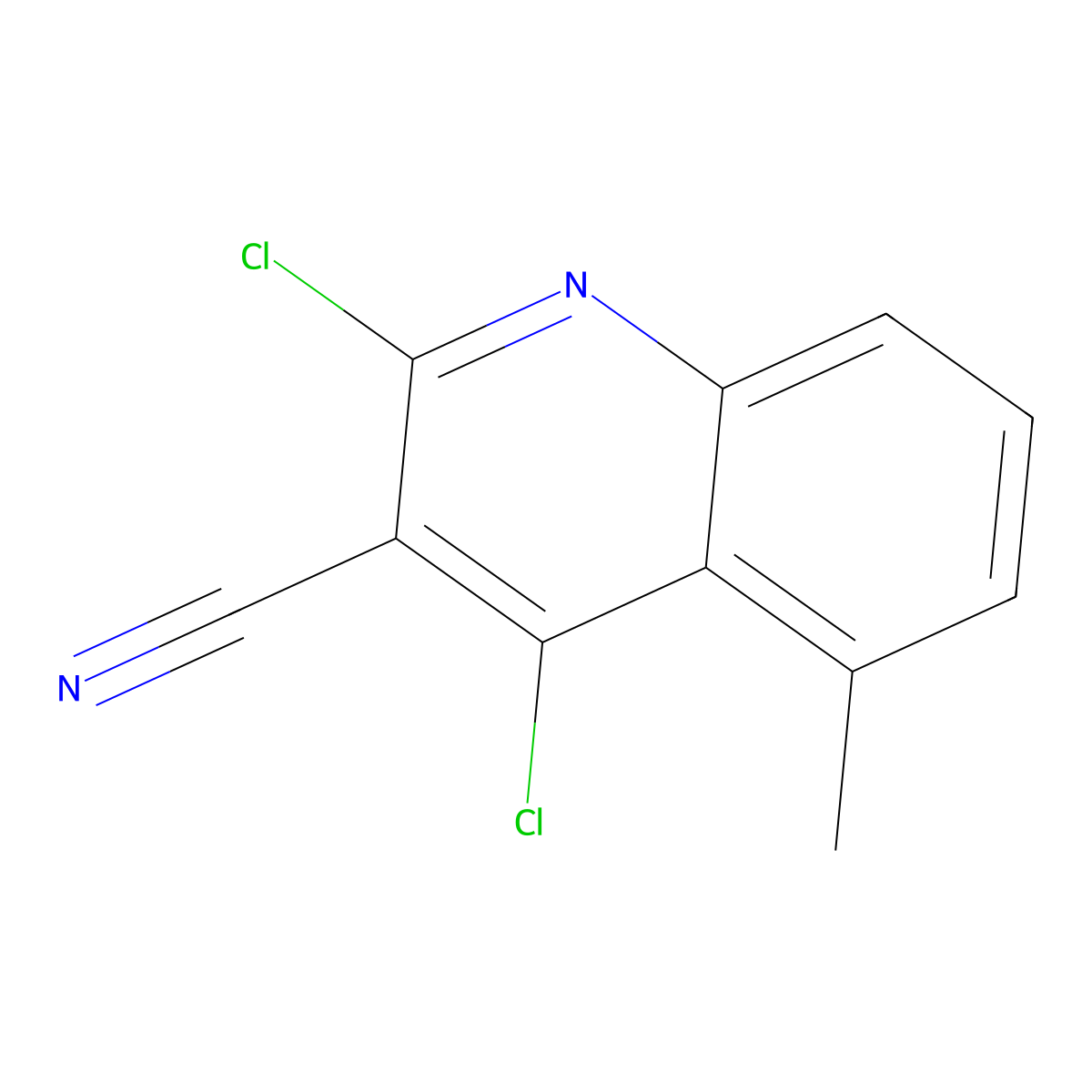 2,4-Dichloro-5-methylquinoline-3-carbonitrile molecular structure, CAS 2060026-59-5