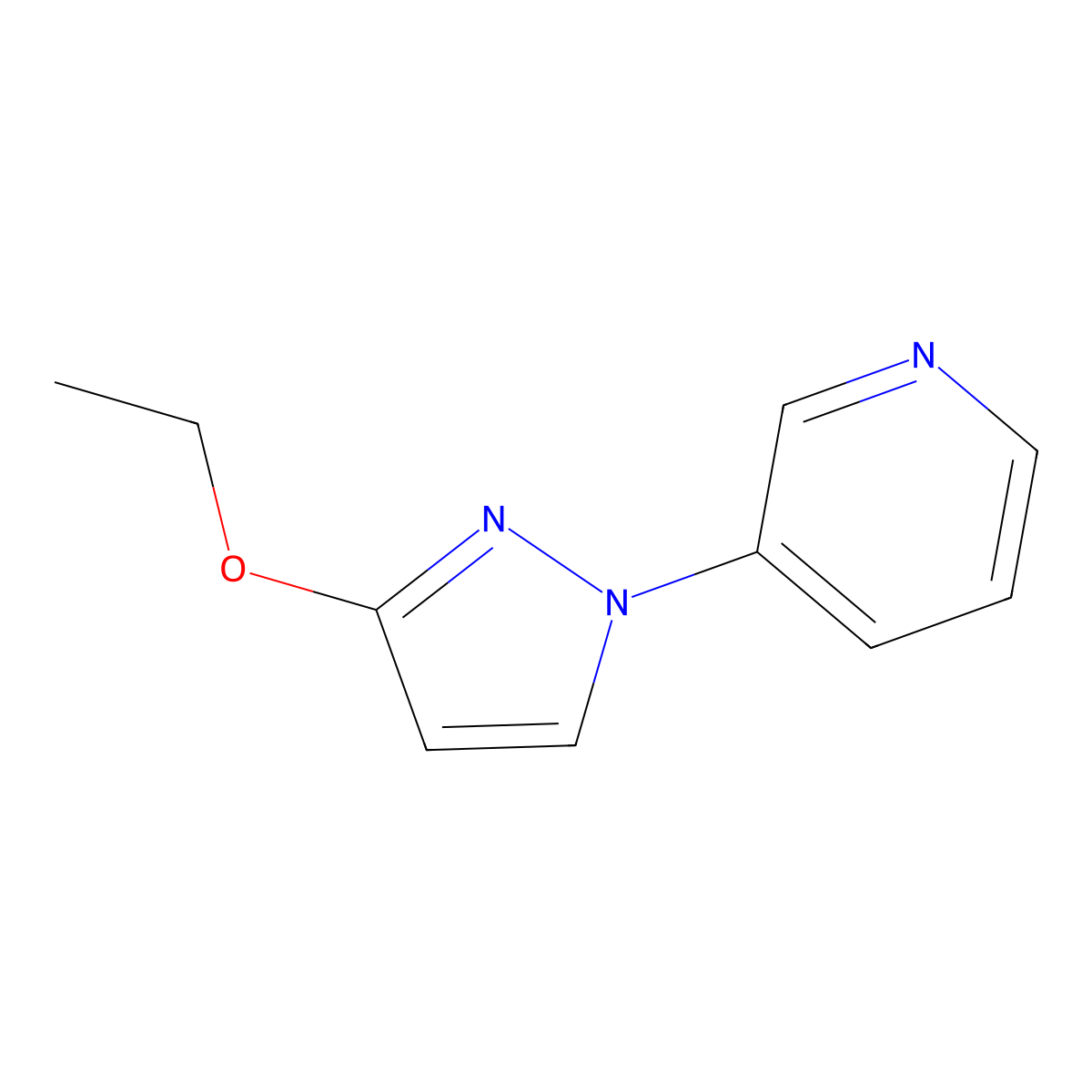 3-(3-Ethoxy-1H-pyrazol-1-yl)pyridine molecular structure, CAS 2060026-69-7