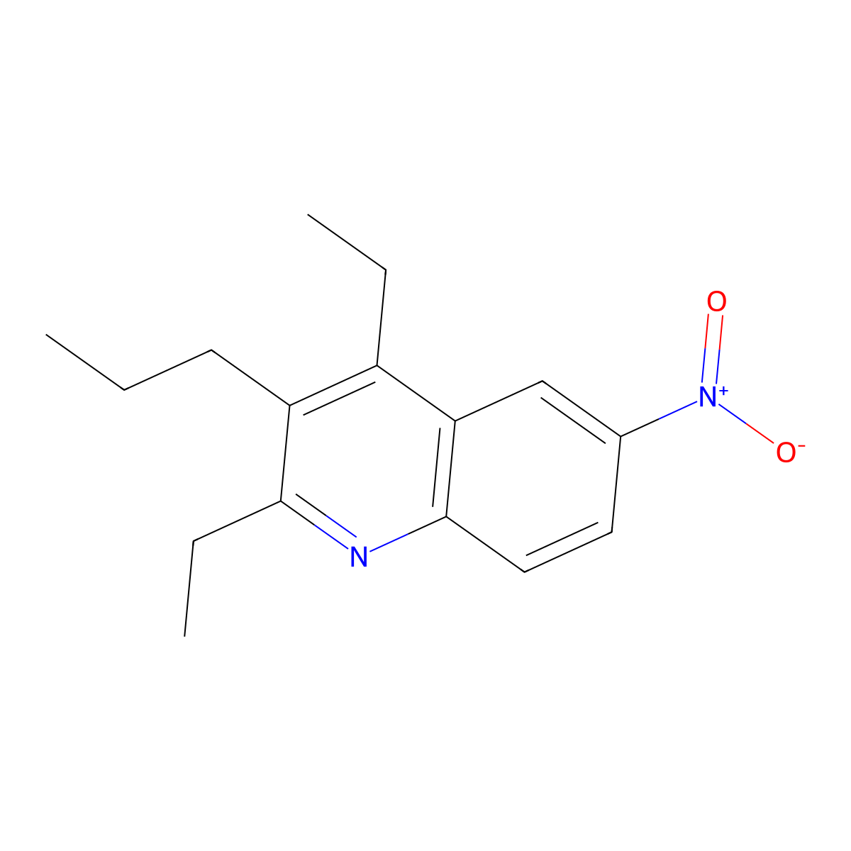 2,4-Diethyl-6-nitro-3-propylquinoline molecular structure, CAS 2060026-93-7