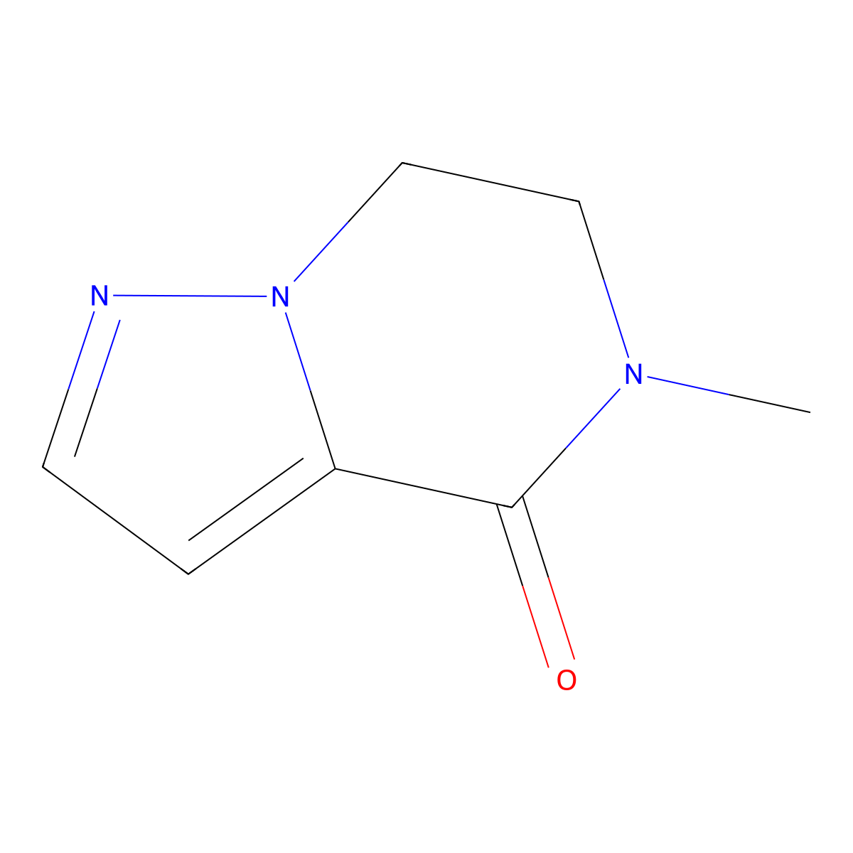 5-Methyl-4H,5H,6H,7H-pyrazolo[1,5-a]pyrazin-4-one molecular structure, CAS 2060026-96-0