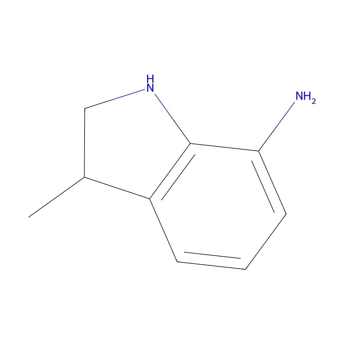 3-Methylindolin-7-amine molecular structure, CAS 2060027-01-0