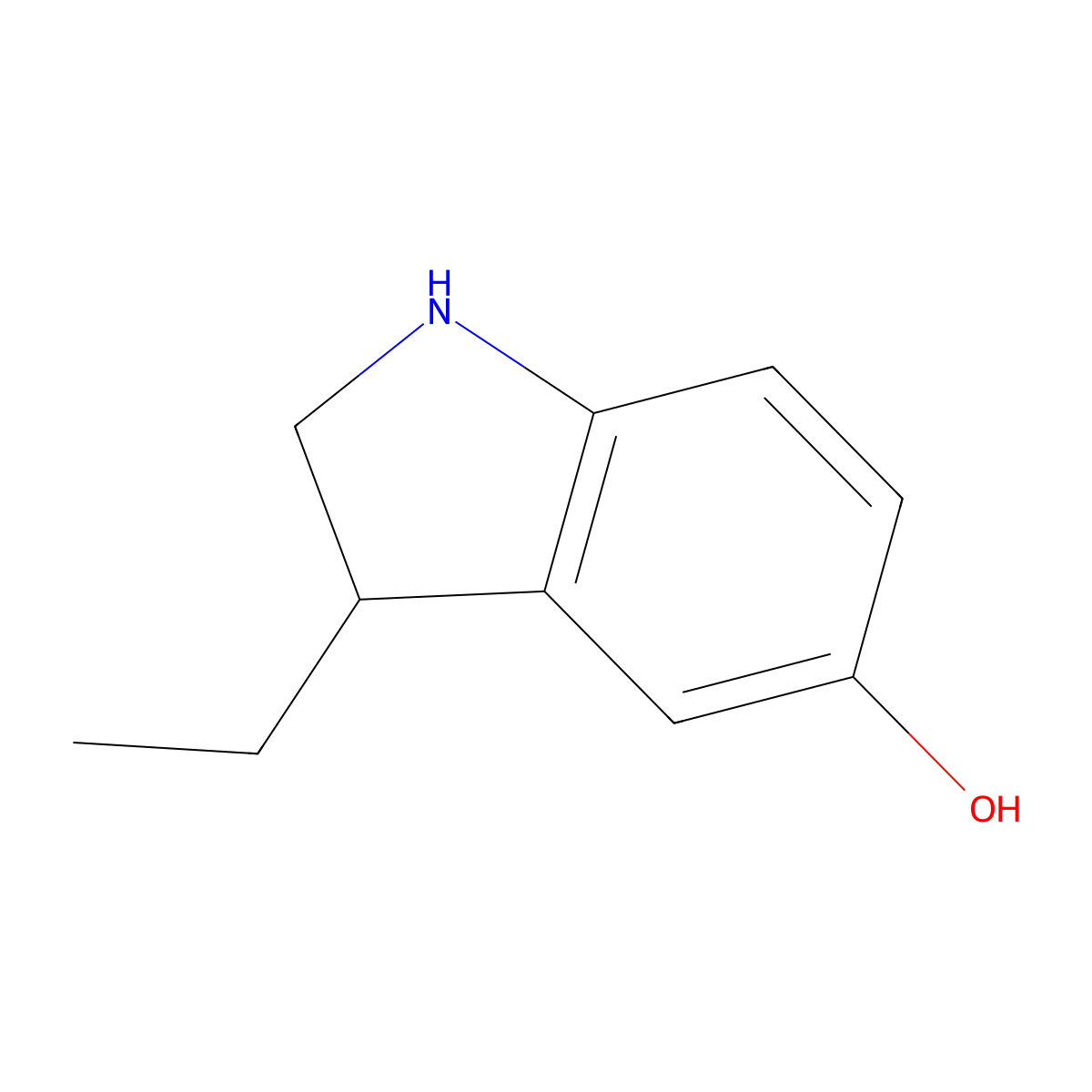 3-Ethyl-2,3-dihydro-1H-indol-5-ol molecular structure, CAS 2060027-04-3