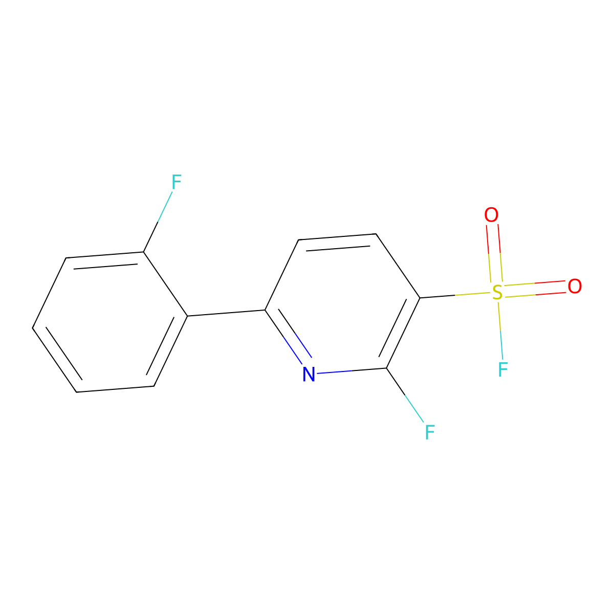 2-Fluoro-6-(2-fluorophenyl)pyridine-3-sulfonyl fluoride molecular structure, CAS 2060027-05-4