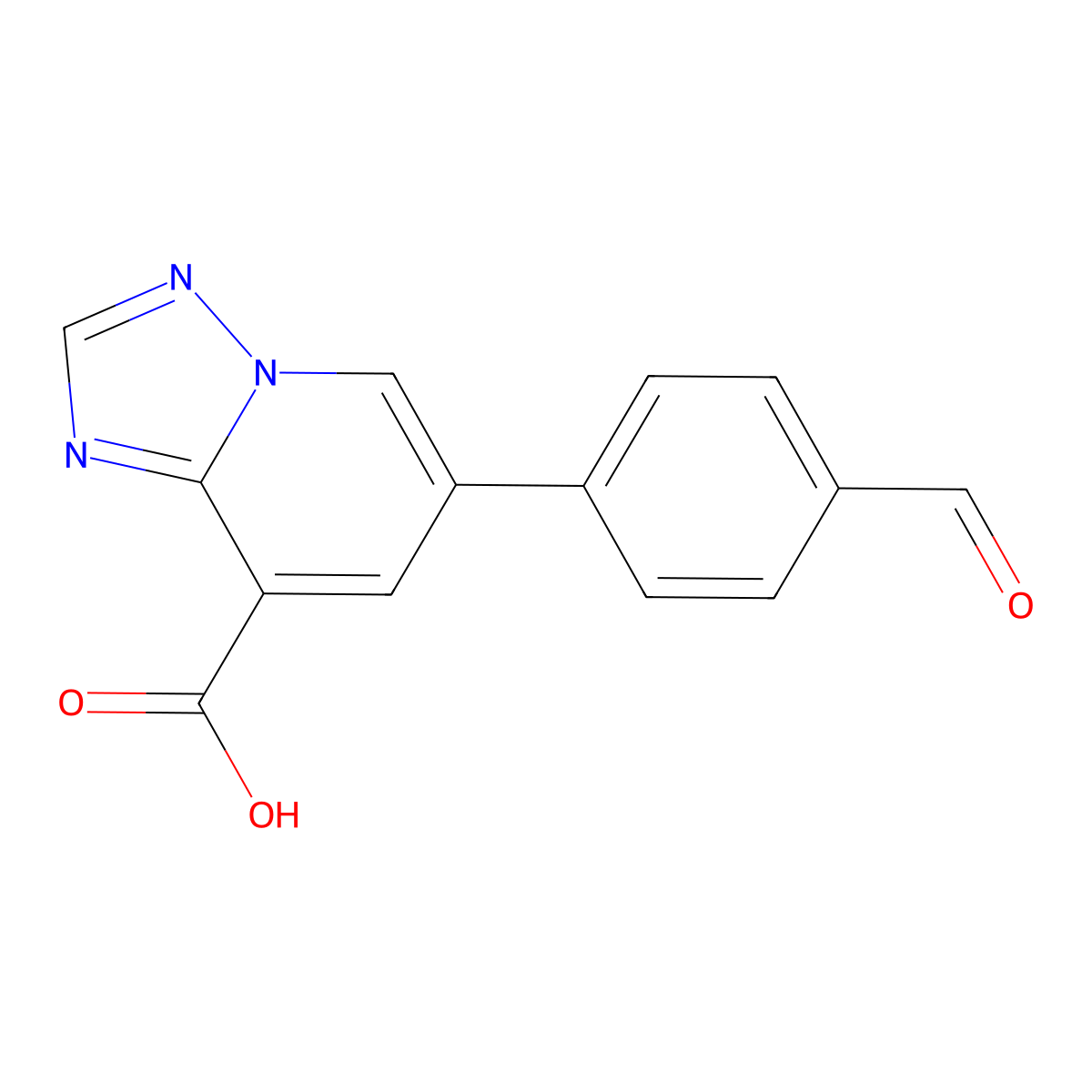 6-(4-Formylphenyl)-[1,2,4]triazolo[1,5-a]pyridine-8-carboxylic acid molecular structure, CAS 2060027-29-2