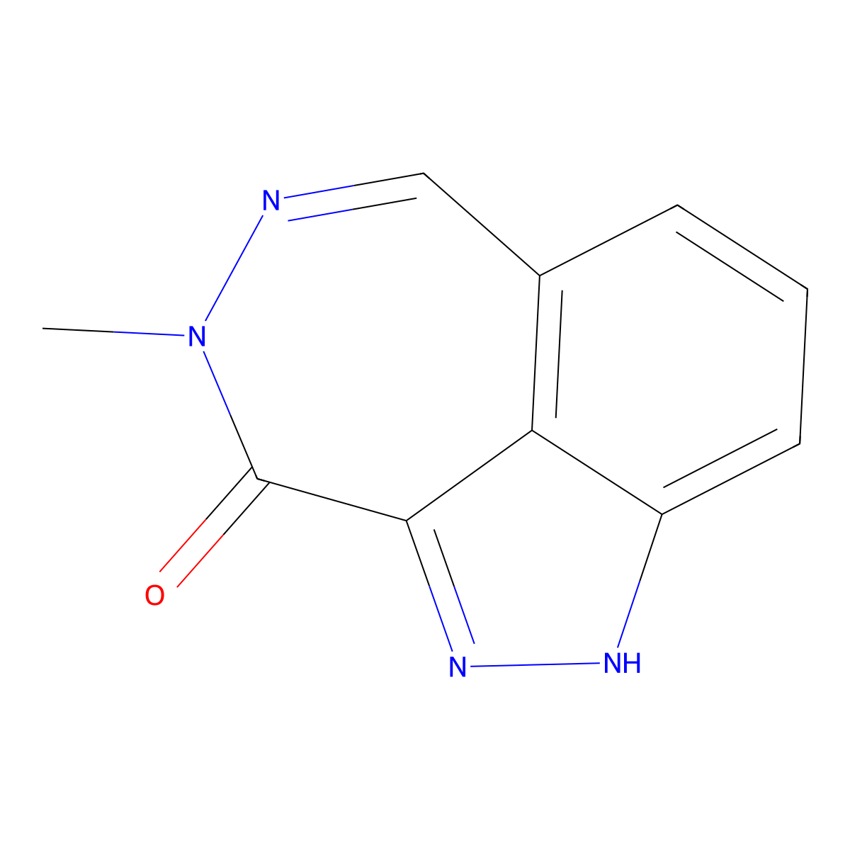 11-Methyl-2,3,10,11-tetraazatricyclo[6.4.1.0,4,13]trideca-1,4(13),5,7,9-pentaen-12-one molecular structure, CAS 2060027-55-4