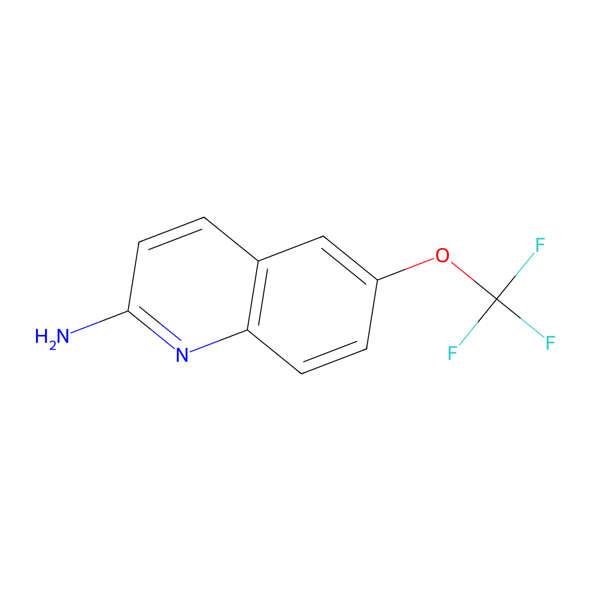 6-(Trifluoromethoxy)quinolin-2-amine molecular structure, CAS 2060027-57-6