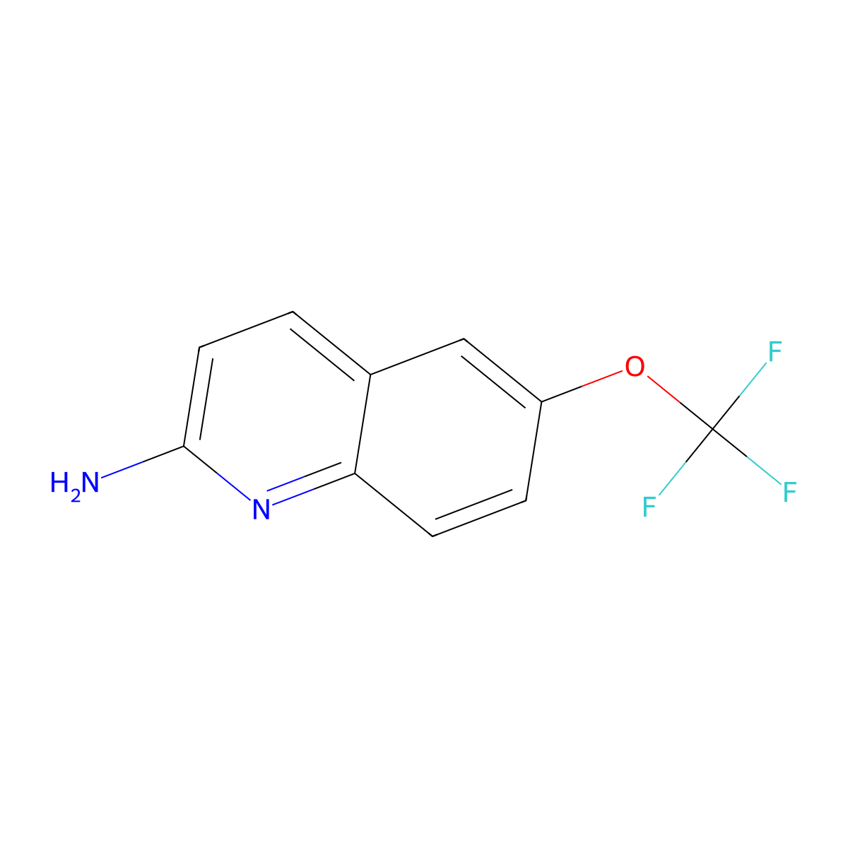 6-(Trifluoromethoxy)quinolin-2-amine molecular structure, CAS 2060027-57-6