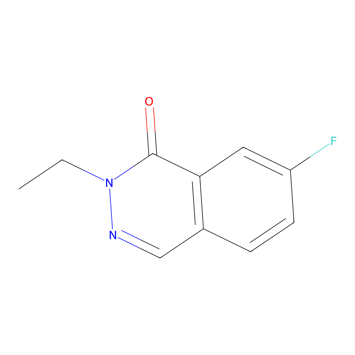 2-Ethyl-7-fluoro-1,2-dihydrophthalazin-1-one molecular structure, CAS 2060027-62-3