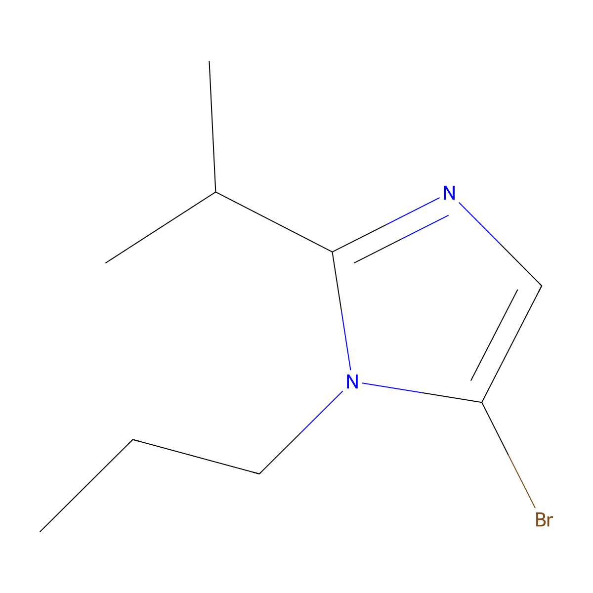 5-Bromo-2-(propan-2-yl)-1-propyl-1H-imidazole molecular structure, CAS 2060027-65-6