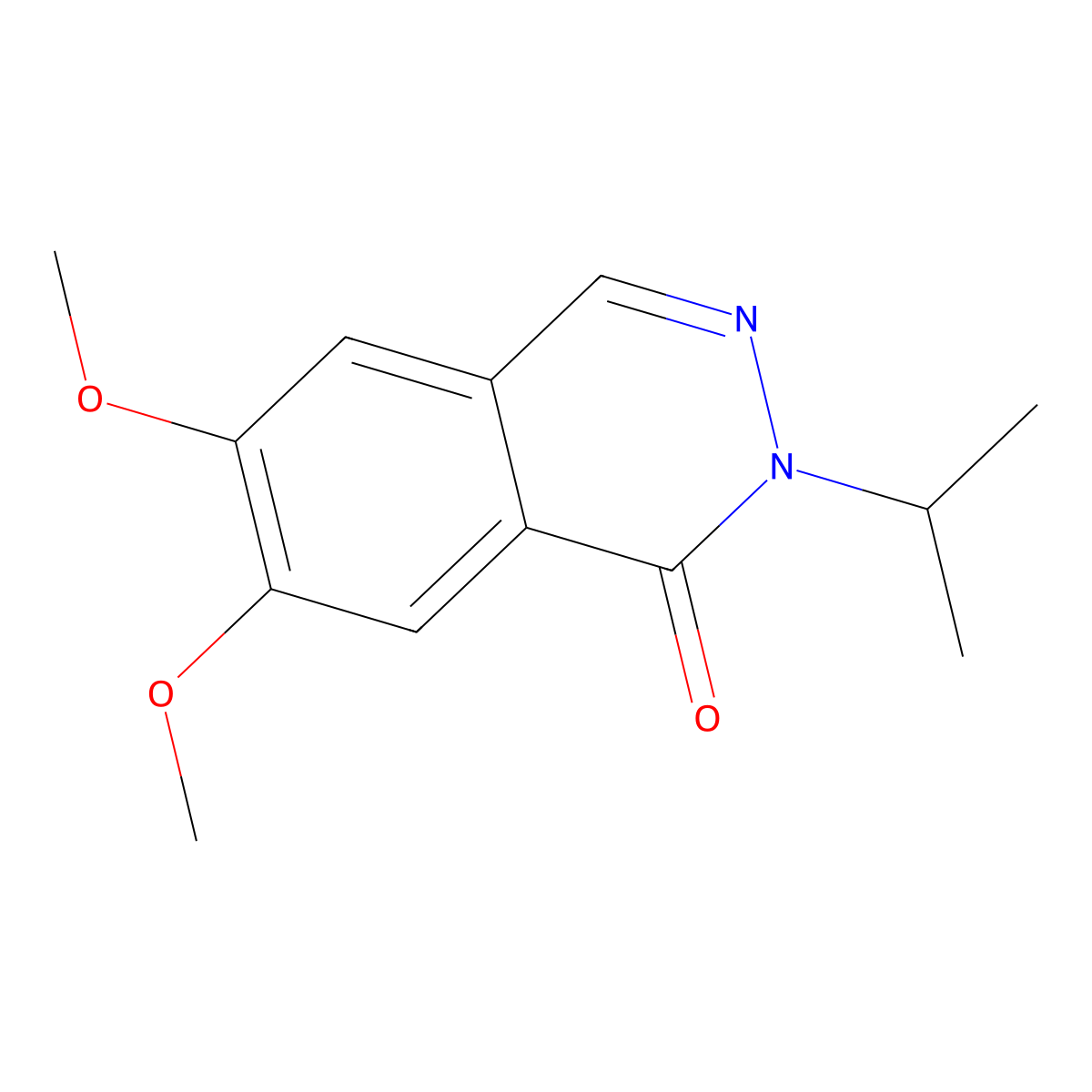 6,7-Dimethoxy-2-(propan-2-yl)-1,2-dihydrophthalazin-1-one molecular structure, CAS 2060027-67-8