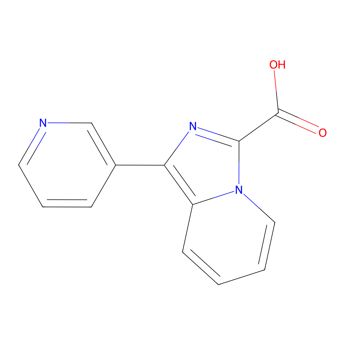 1-(Pyridin-3-yl)imidazo[1,5-a]pyridine-3-carboxylic acid molecular structure, CAS 2060027-79-2