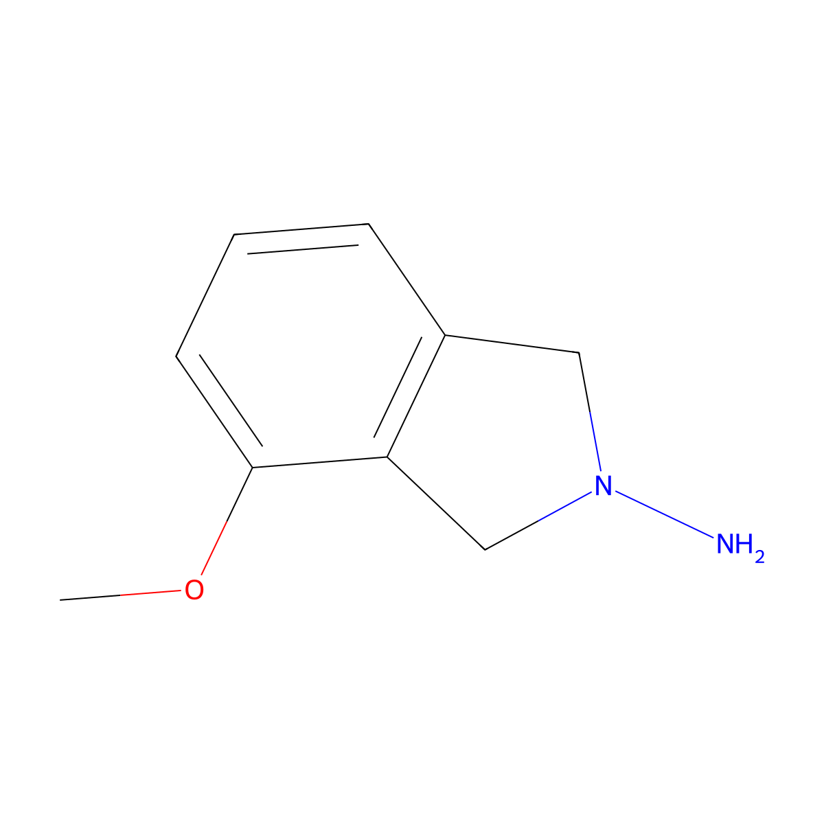 4-Methoxy-2,3-dihydro-1H-isoindol-2-amine molecular structure, CAS 2060027-80-5