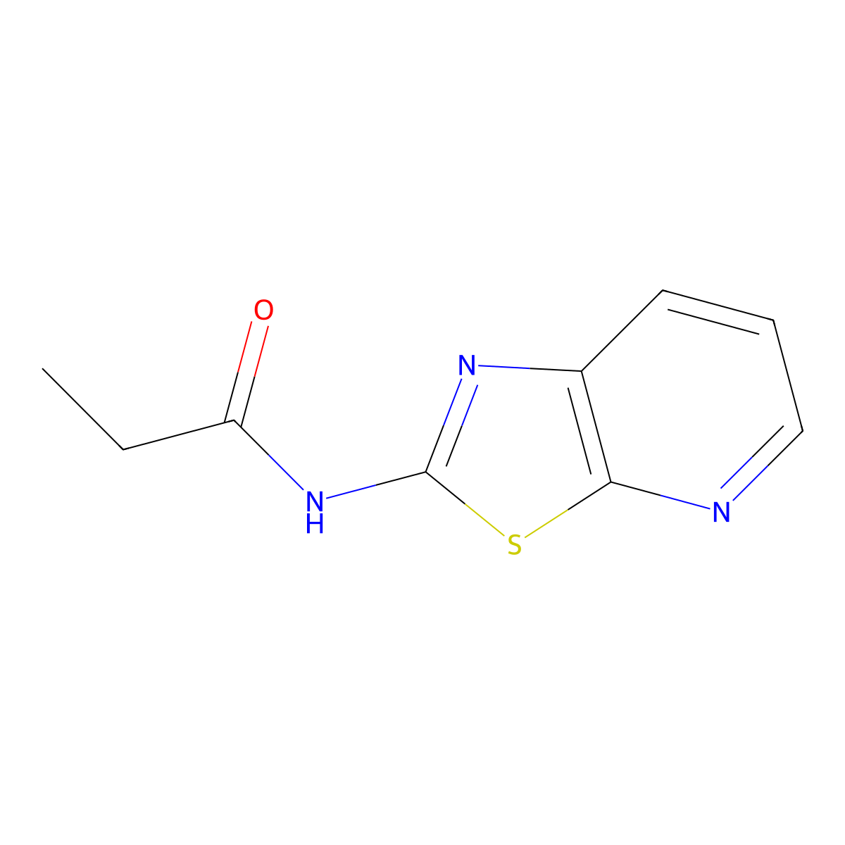 N-{[1,3]thiazolo[5,4-b]pyridin-2-yl}propanamide molecular structure, CAS 2060027-81-6