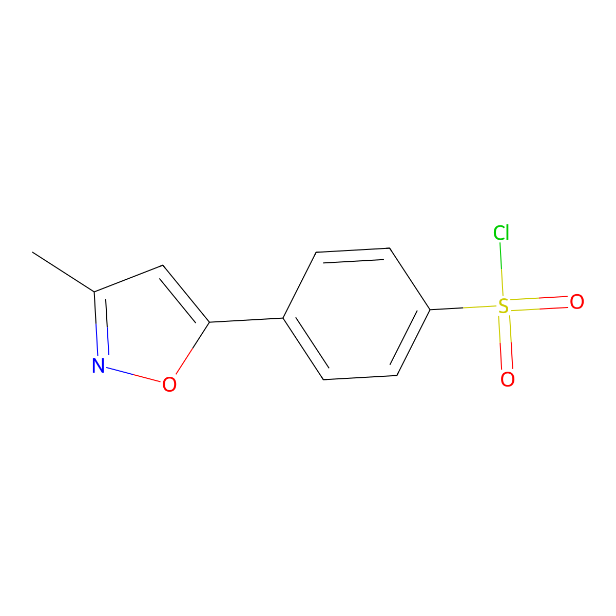 4-(3-Methyl-1,2-oxazol-5-yl)benzene-1-sulfonyl chloride molecular structure, CAS 2060027-83-8