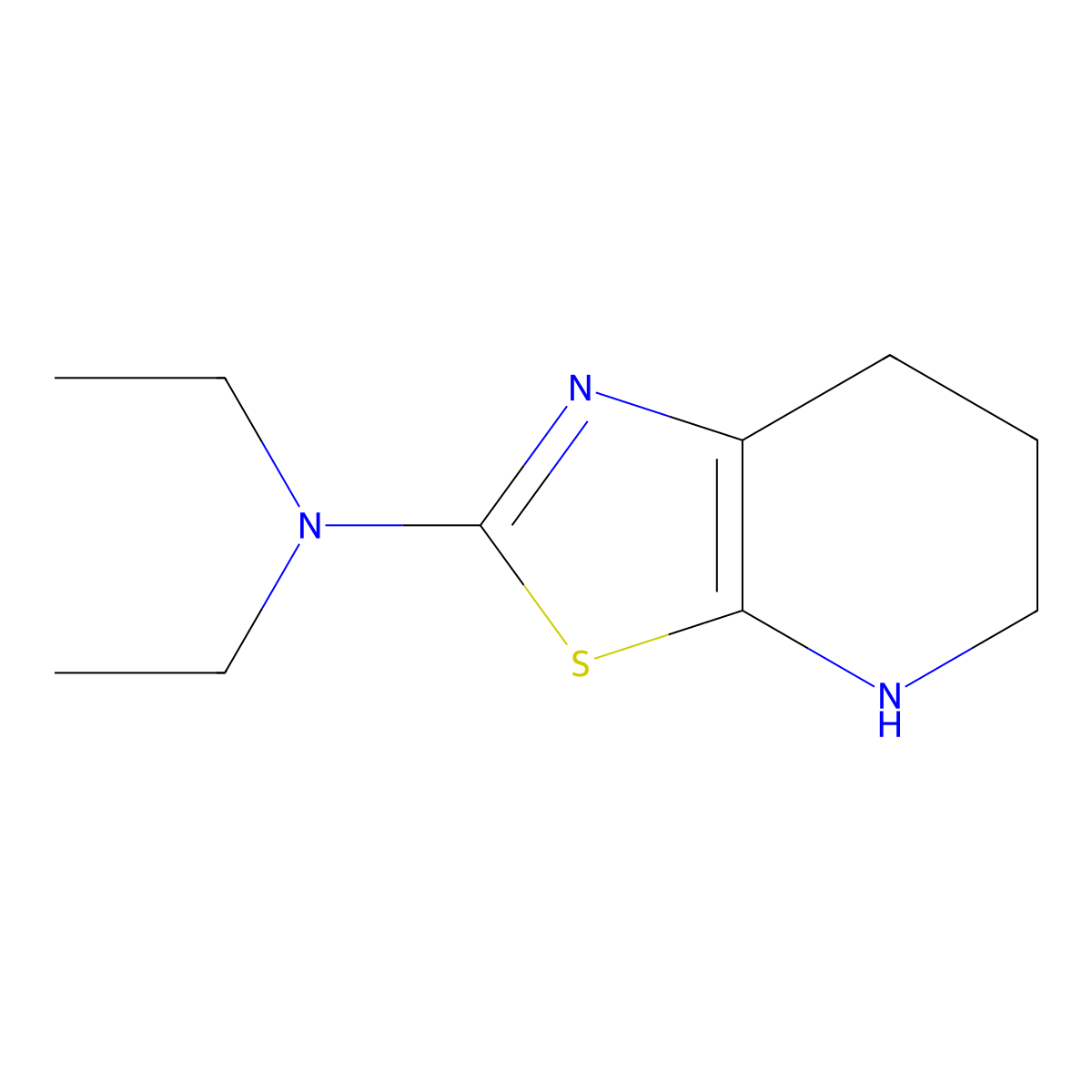 N,N-Diethyl-4H,5H,6H,7H-[1,3]thiazolo[5,4-b]pyridin-2-amine molecular structure, CAS 2060027-84-9