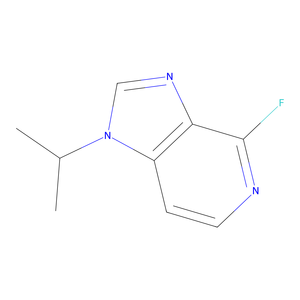 4-Fluoro-1-(propan-2-yl)-1H-imidazo[4,5-c]pyridine molecular structure, CAS 2060027-88-3