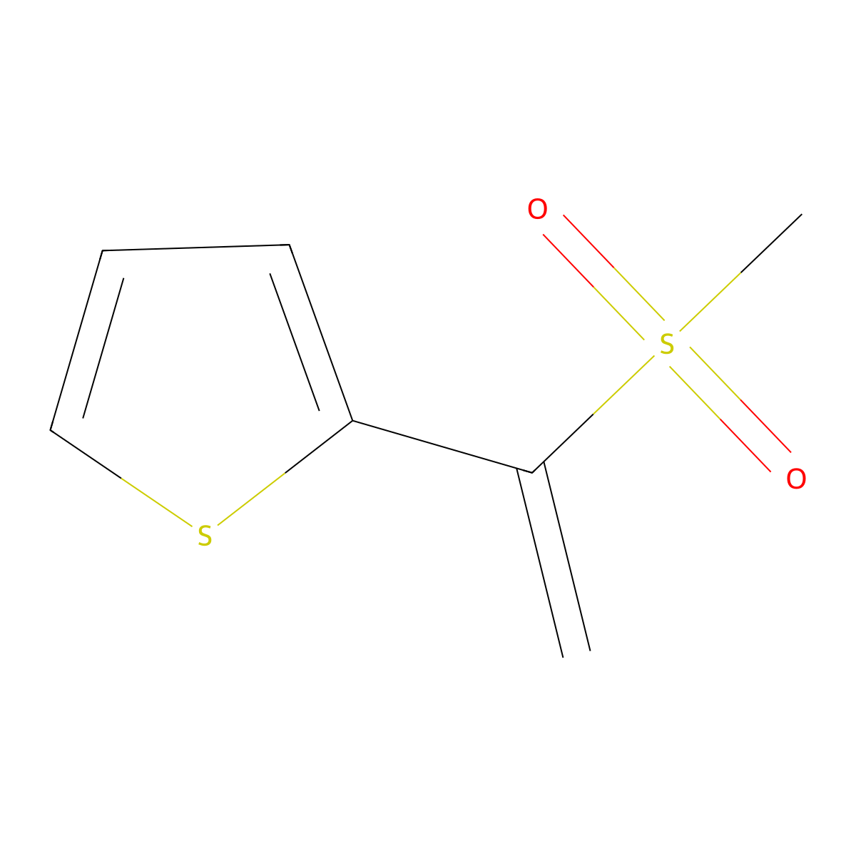2-(1-Methanesulfonylethenyl)thiophene molecular structure, CAS 2060027-90-7