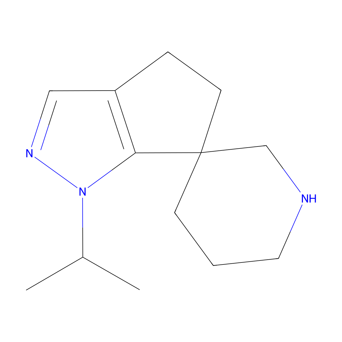 1-(Propan-2-yl)-4,5-dihydro-1H-spiro[cyclopenta[c]pyrazole-6,3'-piperidine] molecular structure, CAS 2060027-97-4