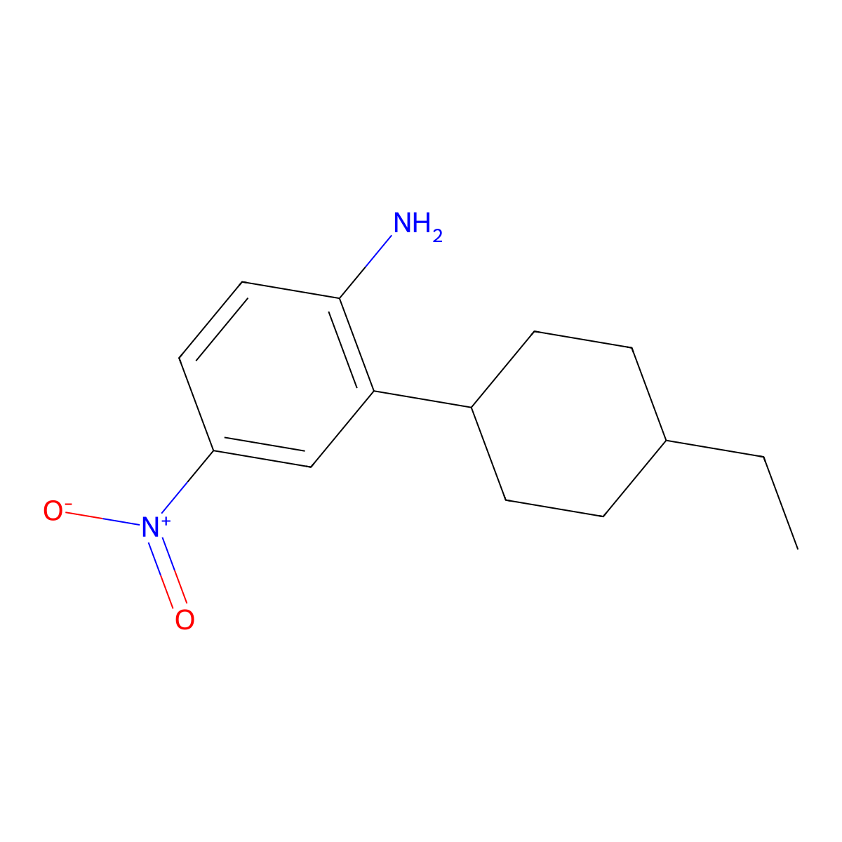 2-(4-Ethylcyclohexyl)-4-nitroaniline molecular structure, CAS 2060028-15-9