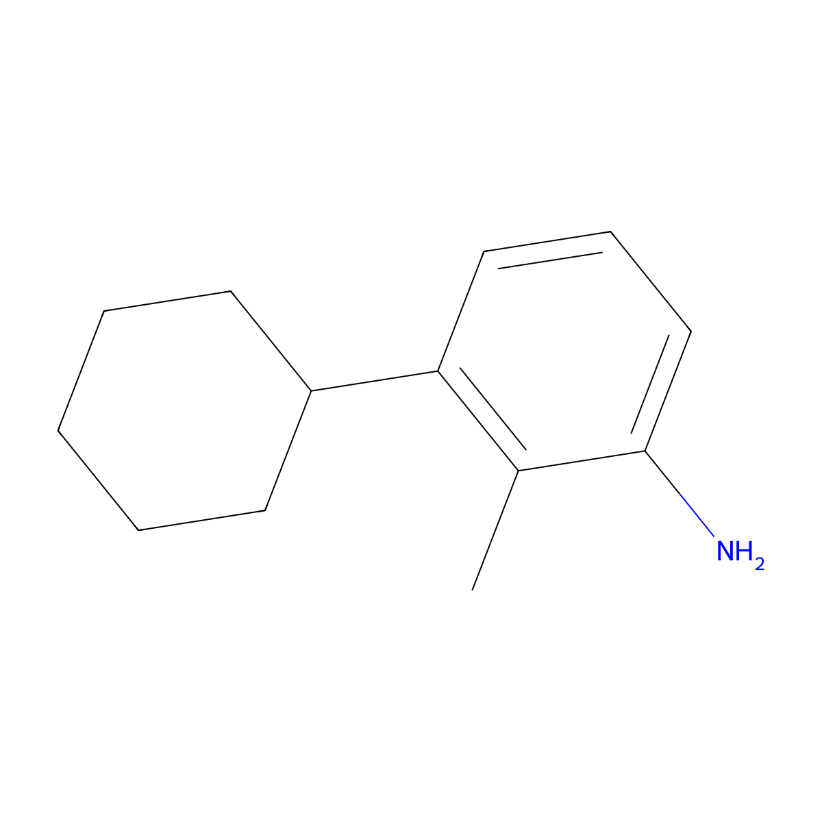 3-Cyclohexyl-2-methylaniline molecular structure, CAS 2060028-20-6