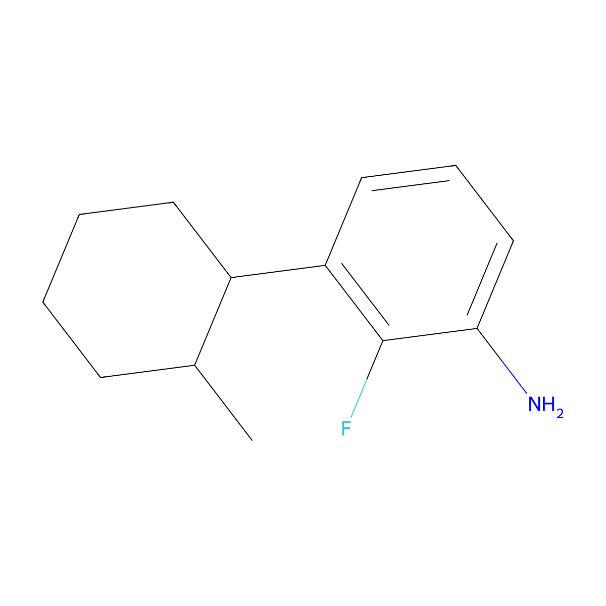 2-Fluoro-3-(2-methylcyclohexyl)aniline molecular structure, CAS 2060028-26-2