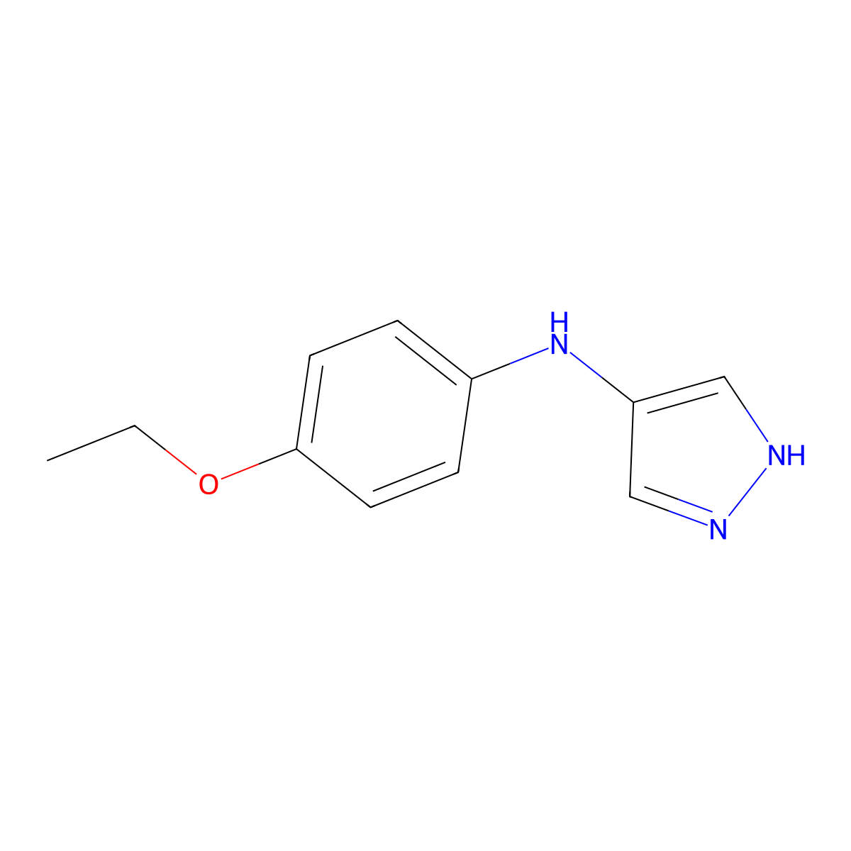 N-(4-Ethoxyphenyl)-1H-pyrazol-4-amine molecular structure, CAS 2060028-33-1