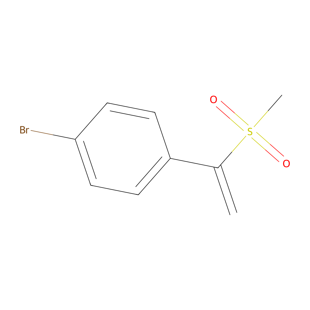 1-Bromo-4-(1-methanesulfonylethenyl)benzene molecular structure, CAS 2060028-52-4