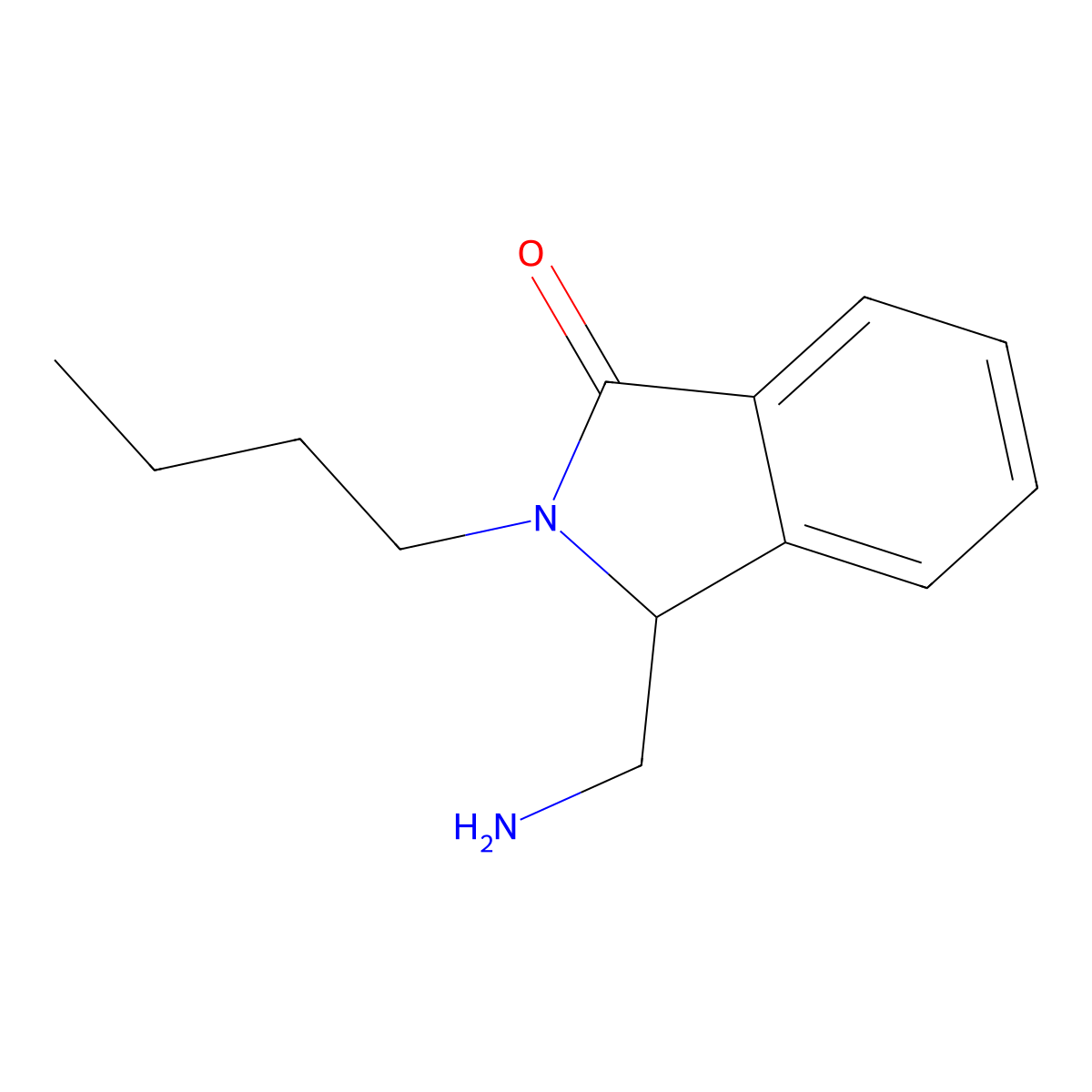 3-(Aminomethyl)-2-butyl-2,3-dihydro-1H-isoindol-1-one molecular structure, CAS 2060028-79-5