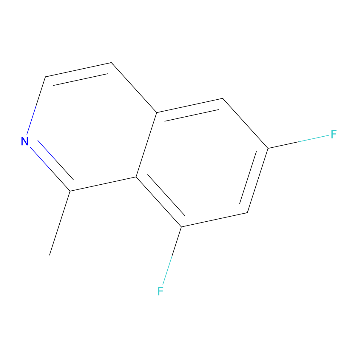 6,8-Difluoro-1-methylisoquinoline molecular structure, CAS 2060028-83-1