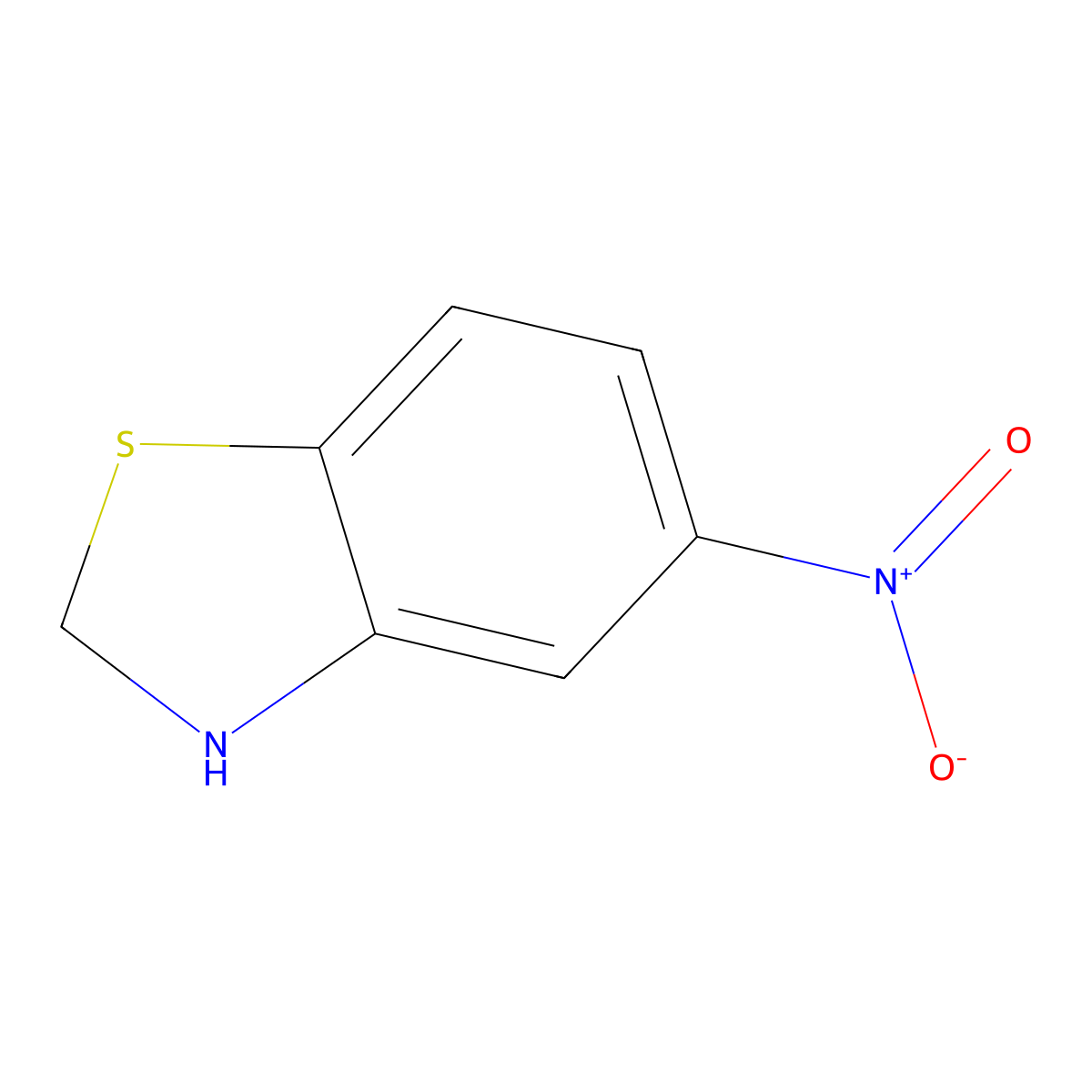 5-Nitro-2,3-dihydro-1,3-benzothiazole molecular structure, CAS 2060028-87-5