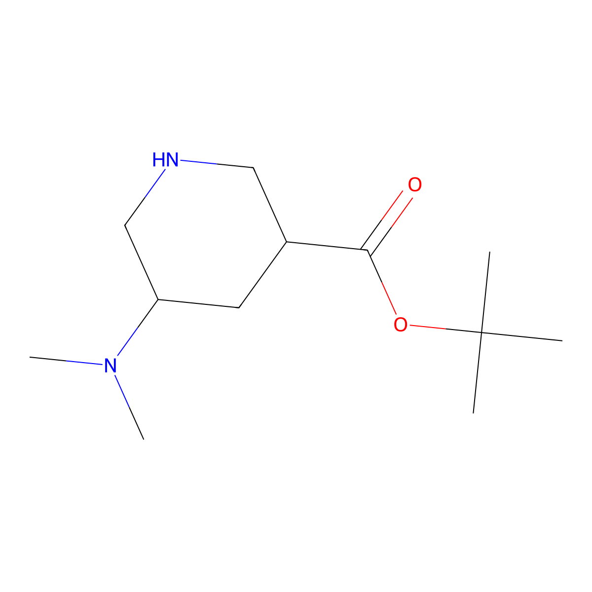 tert-Butyl 5-(dimethylamino)piperidine-3-carboxylate molecular structure, CAS 2060029-00-5
