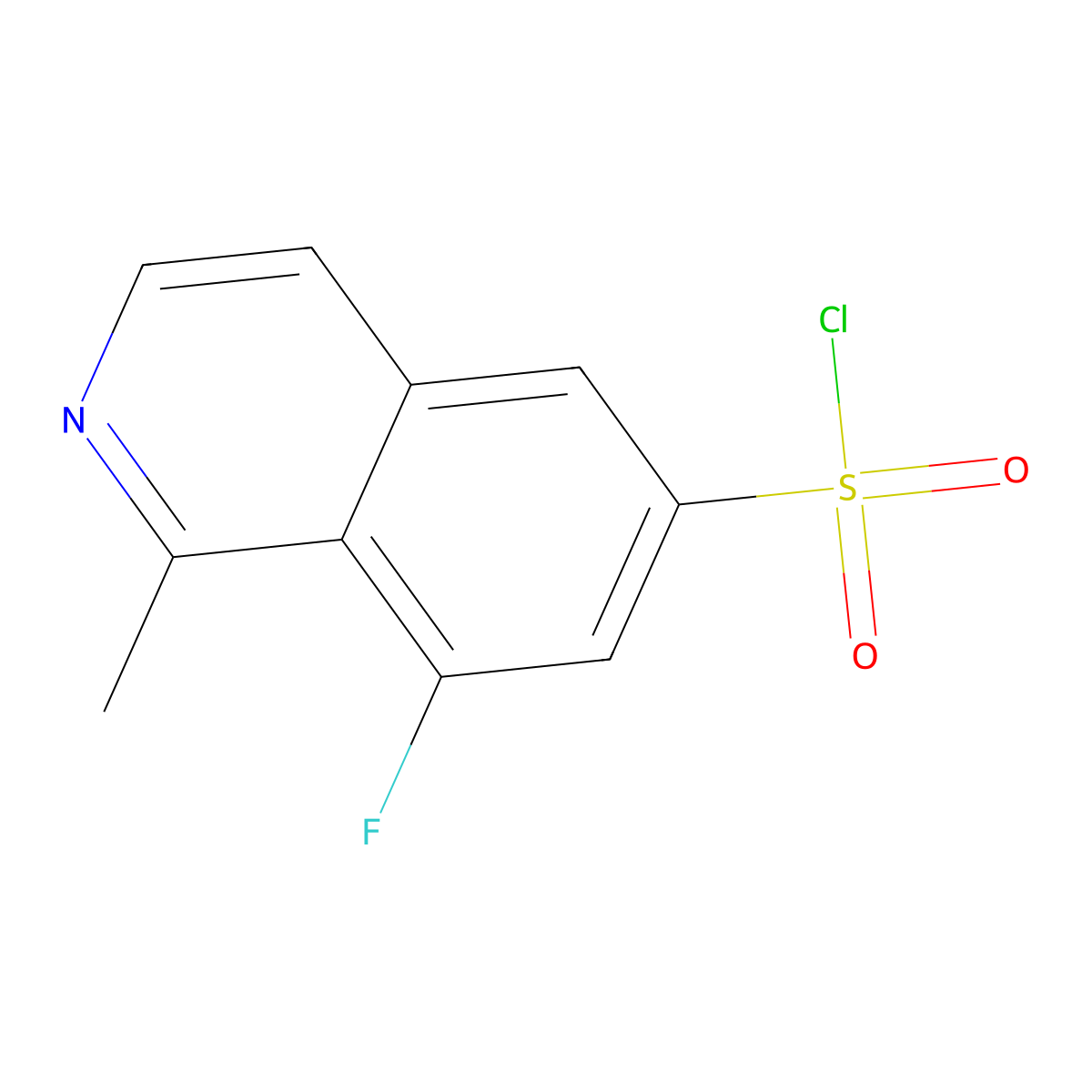 8-Fluoro-1-methylisoquinoline-6-sulfonyl chloride molecular structure, CAS 2060029-03-8