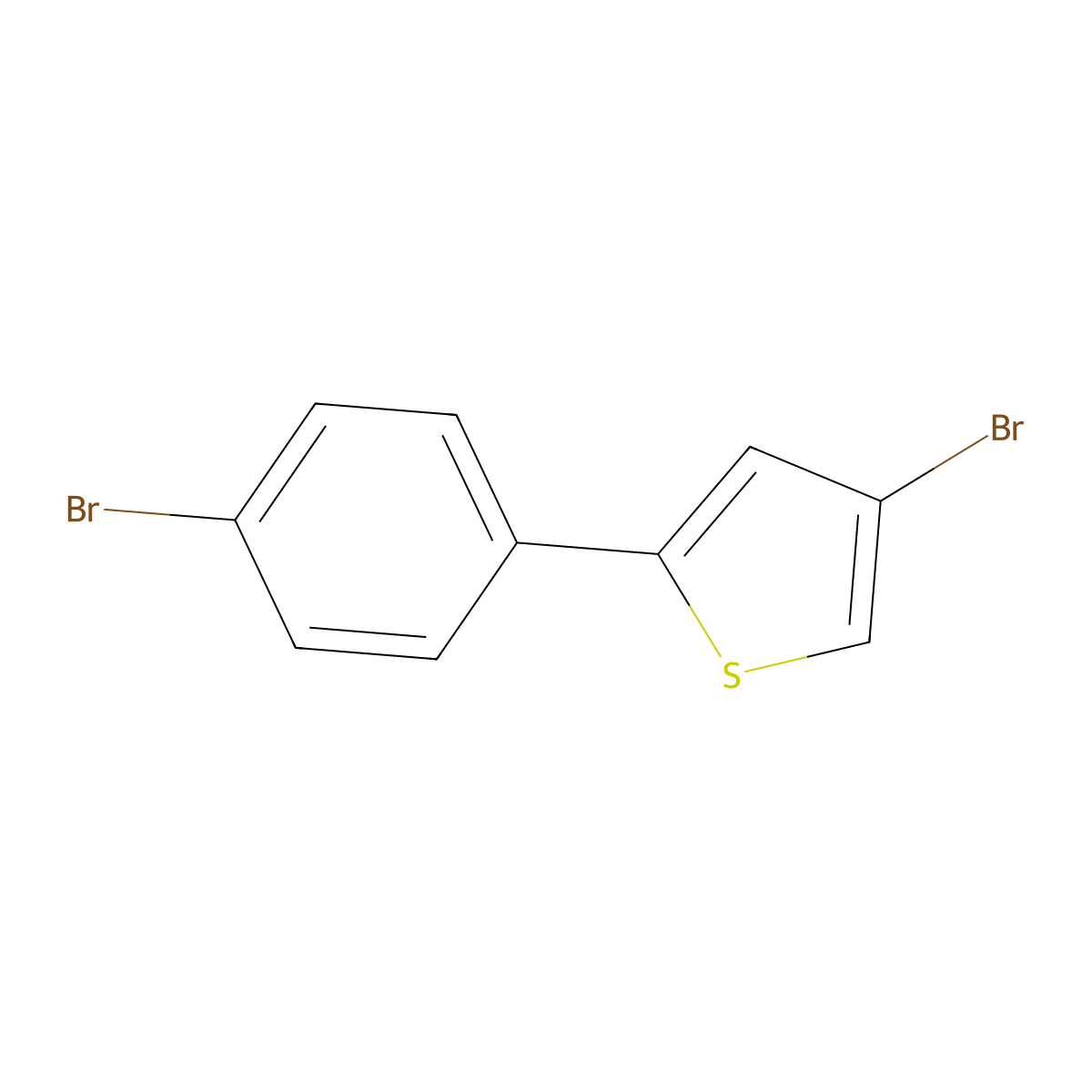 4-Bromo-2-(4-bromophenyl)thiophene molecular structure, CAS 2060029-10-7