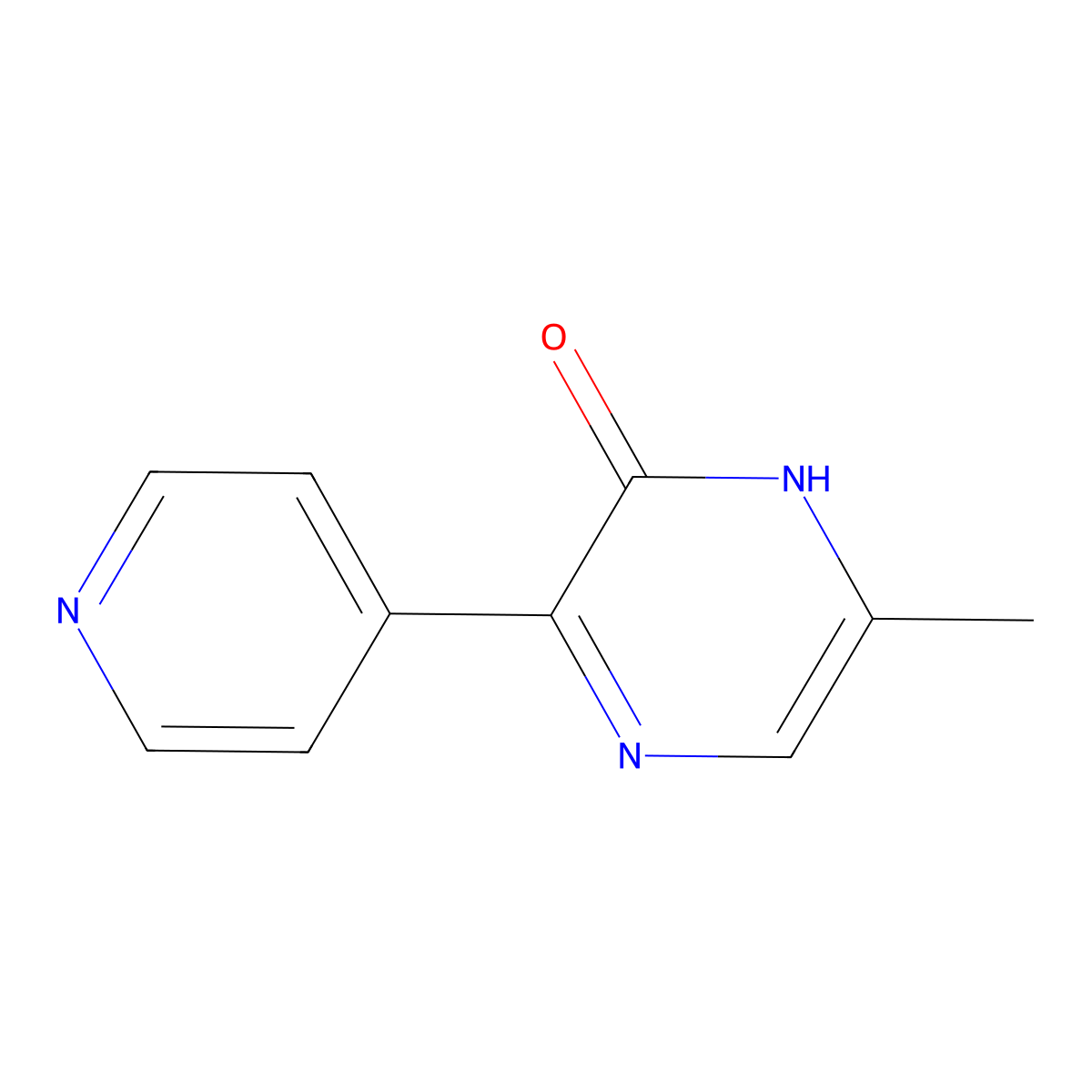 6-Methyl-3-(pyridin-4-yl)-1,2-dihydropyrazin-2-one molecular structure, CAS 2060029-26-5
