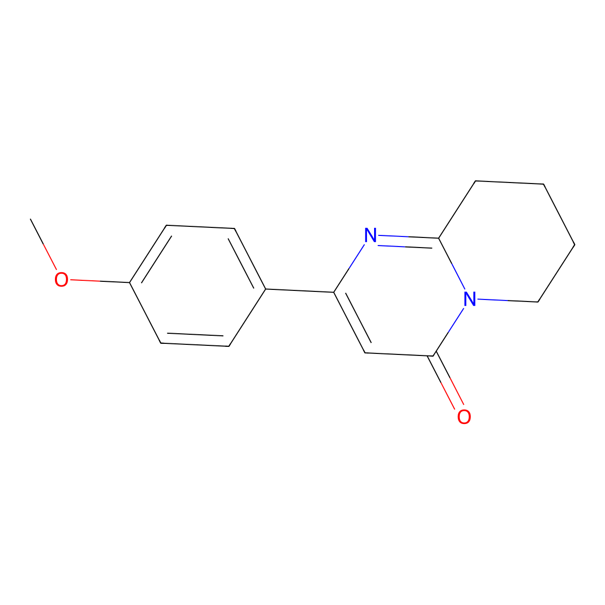 2-(4-Methoxyphenyl)-4H,6H,7H,8H,9H-pyrido[1,2-a]pyrimidin-4-one molecular structure, CAS 2060029-28-7