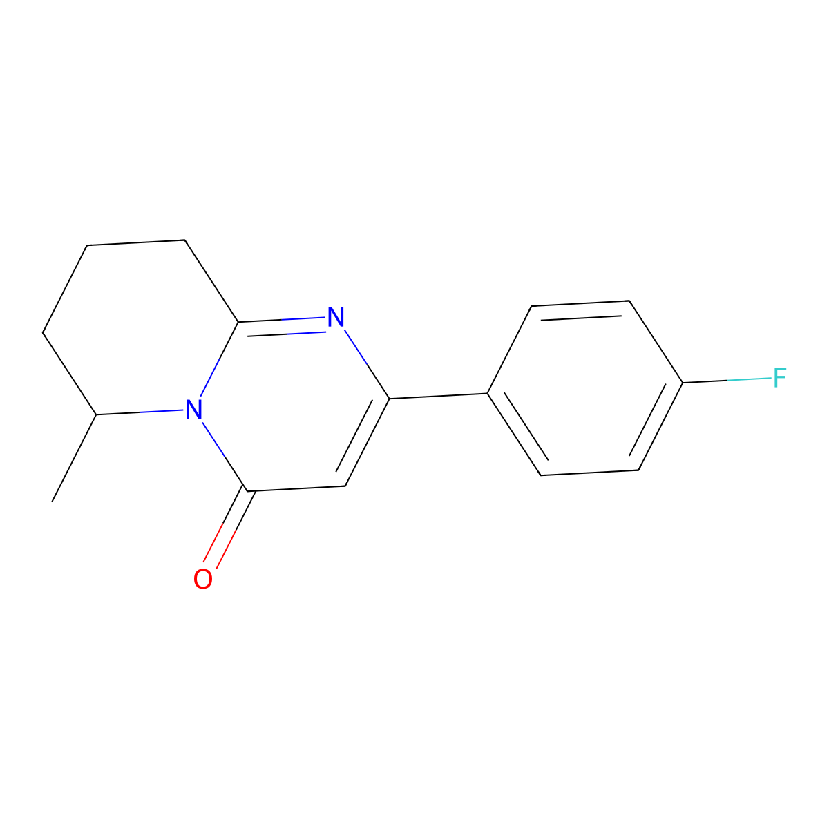 2-(4-Fluorophenyl)-6-methyl-4H,6H,7H,8H,9H-pyrido[1,2-a]pyrimidin-4-one molecular structure, CAS 2060029-30-1