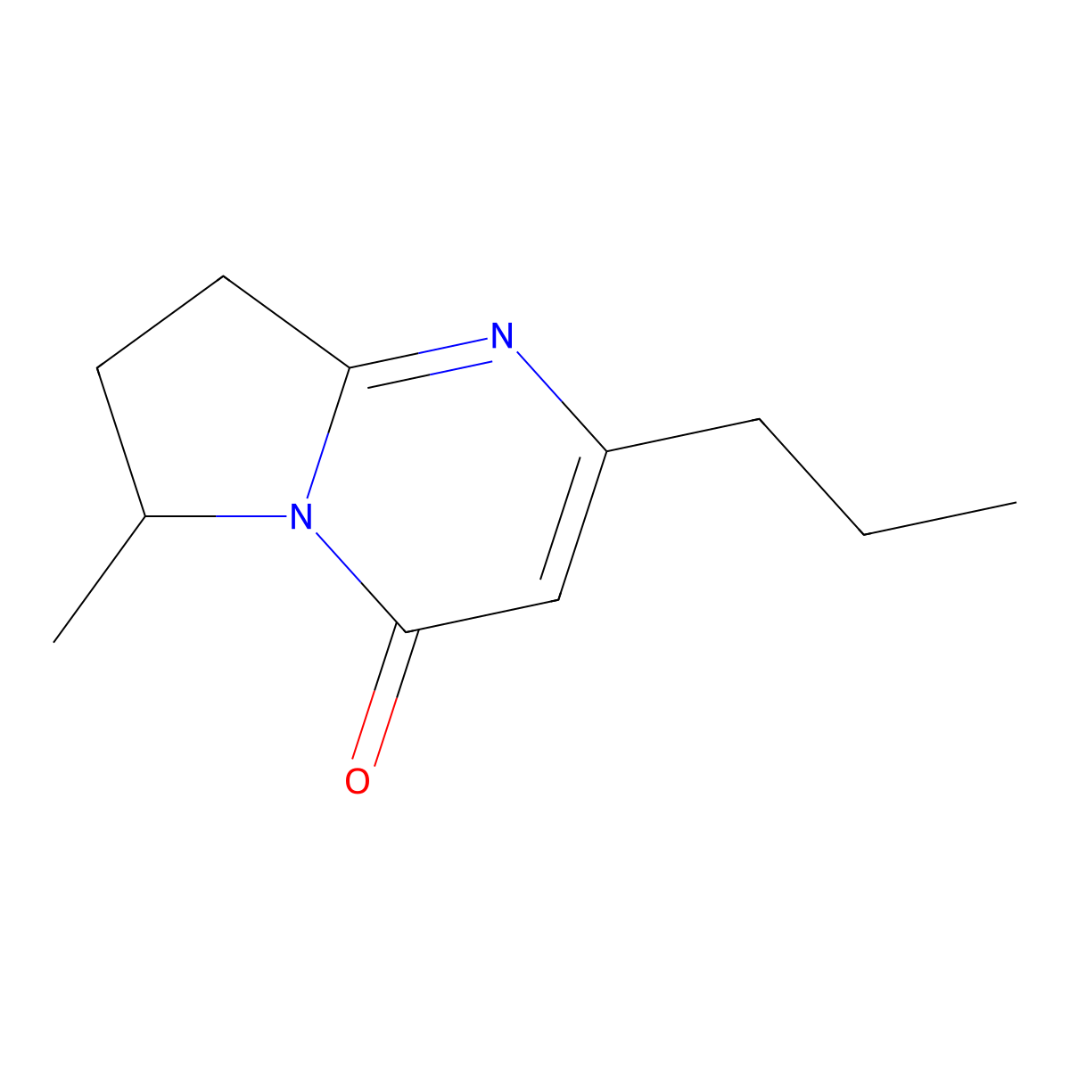 6-Methyl-2-propyl-4H,6H,7H,8H-pyrrolo[1,2-a]pyrimidin-4-one molecular structure, CAS 2060029-35-6