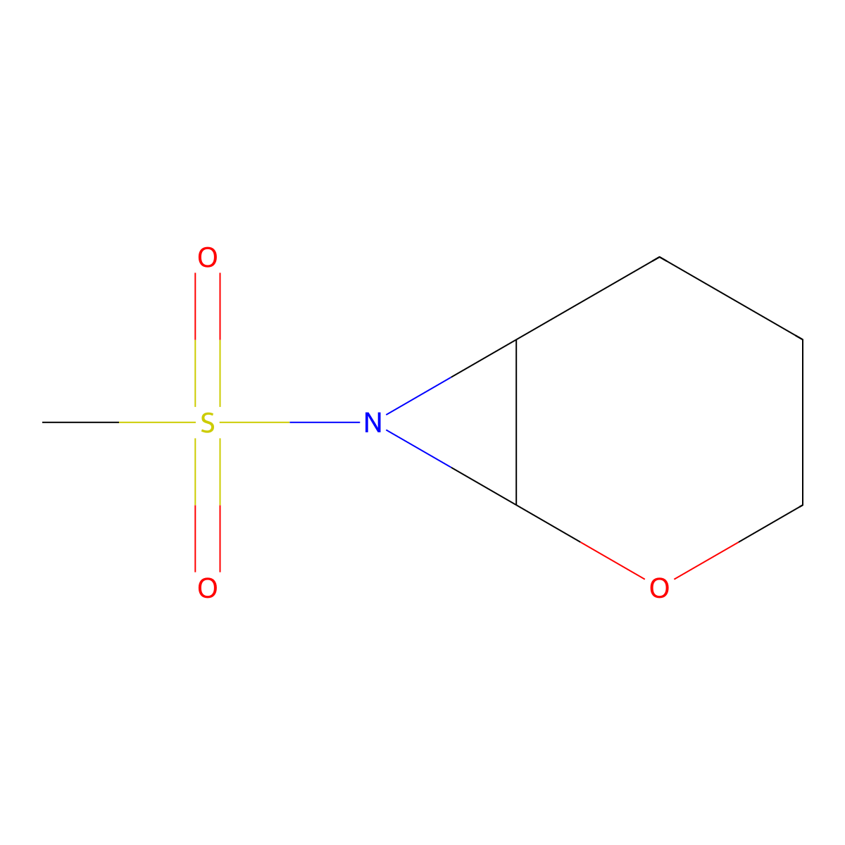 7-Methanesulfonyl-2-oxa-7-azabicyclo[4.1.0]heptane molecular structure, CAS 2060029-62-9