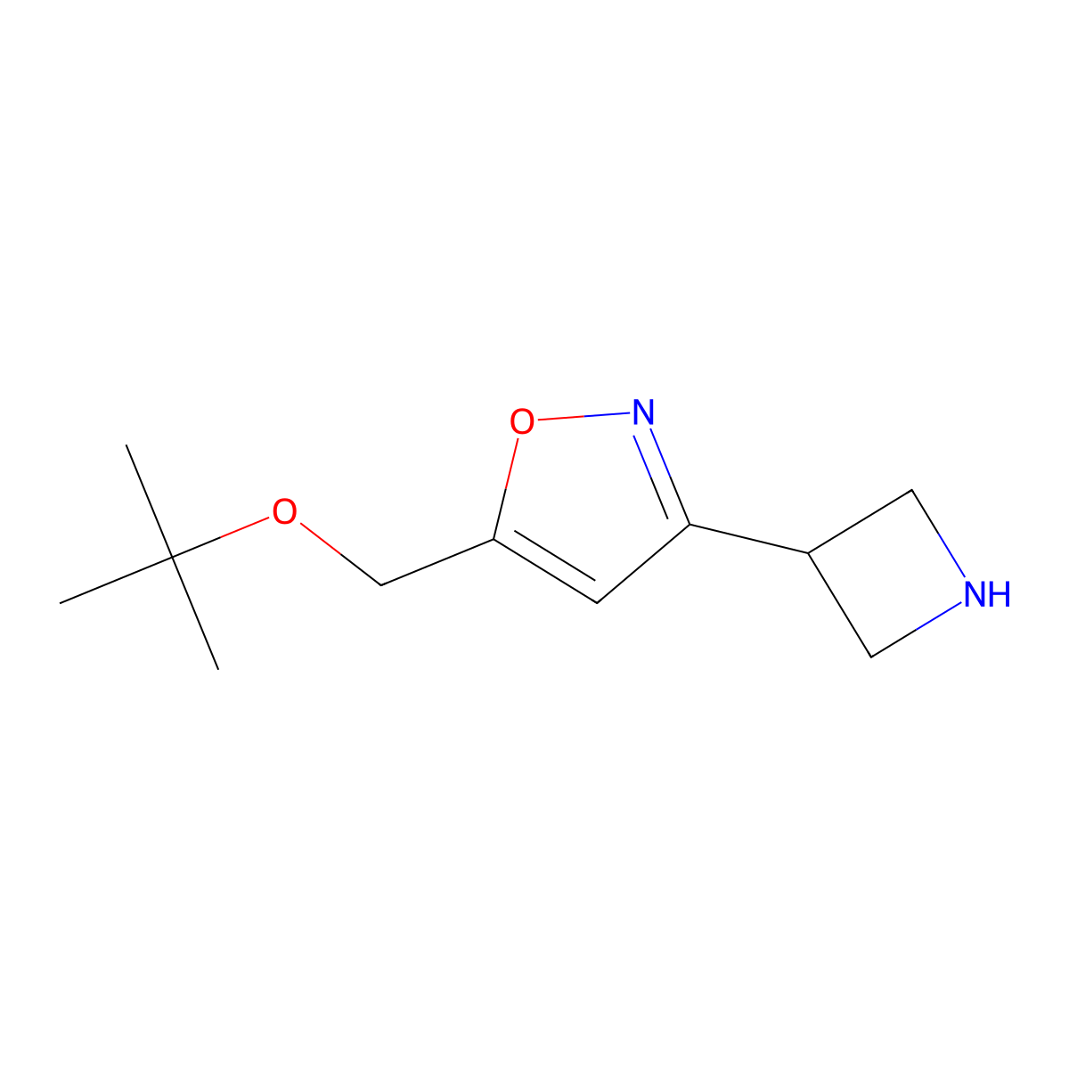 3-(Azetidin-3-yl)-5-[(tert-butoxy)methyl]-1,2-oxazole molecular structure, CAS 2060029-70-9
